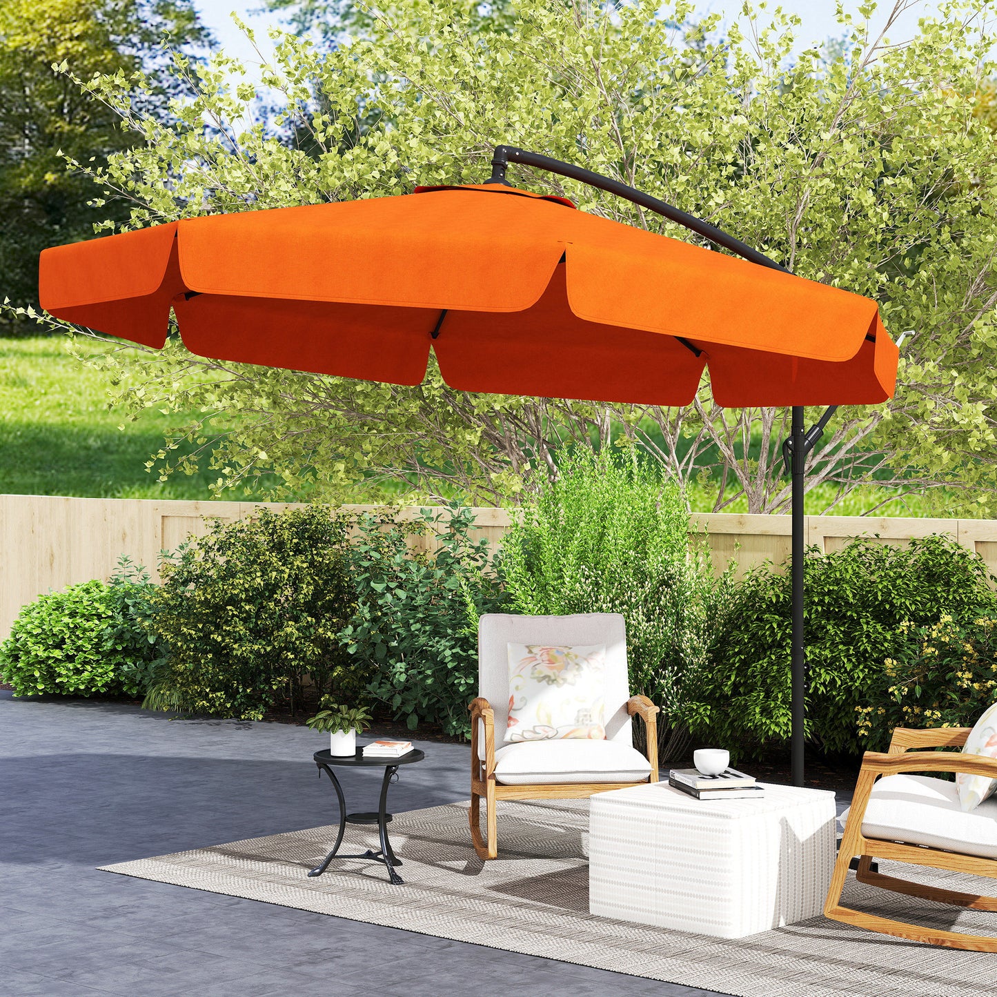 2.7m Garden Cantilever Banana Parasol