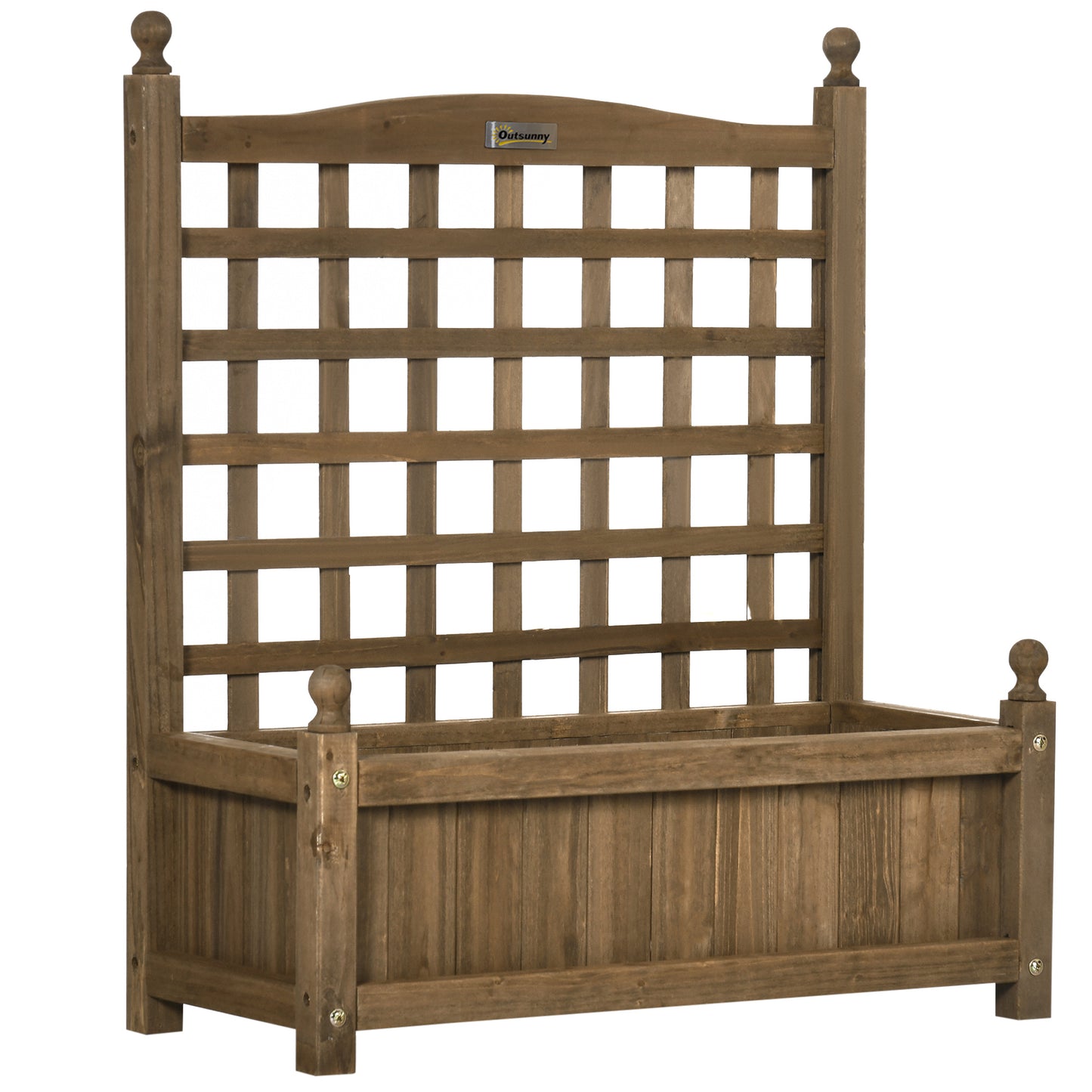 Garden Planters with Trellis for Climbing Vines (2)