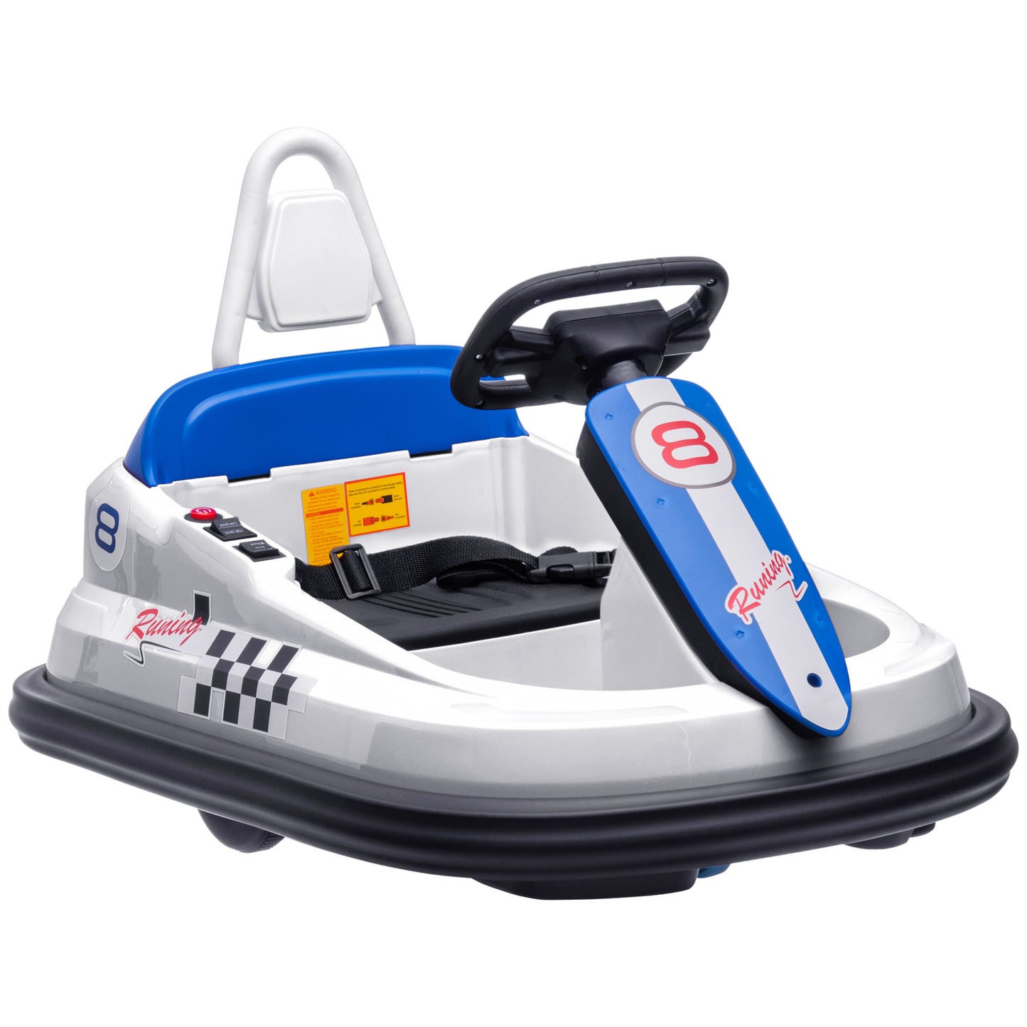 6V Electric Kids Bumper Car, 6V Spin Waltz Car, with Music, Horn