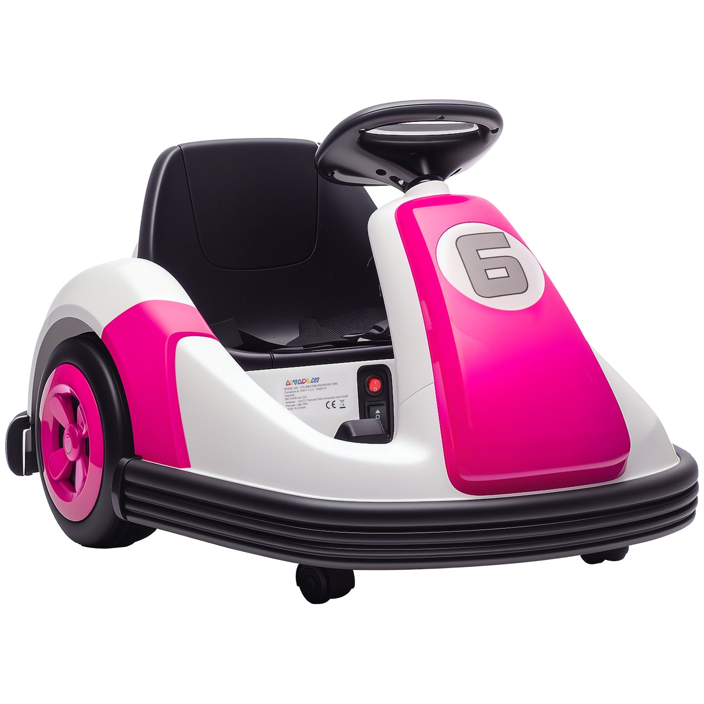 Kids Bumper Car with 360-Degree Rotation
