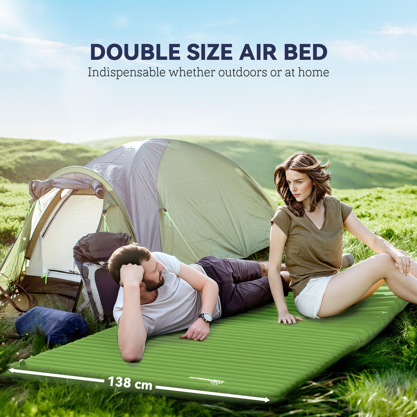 2 Person Camping Inflatable Mattress