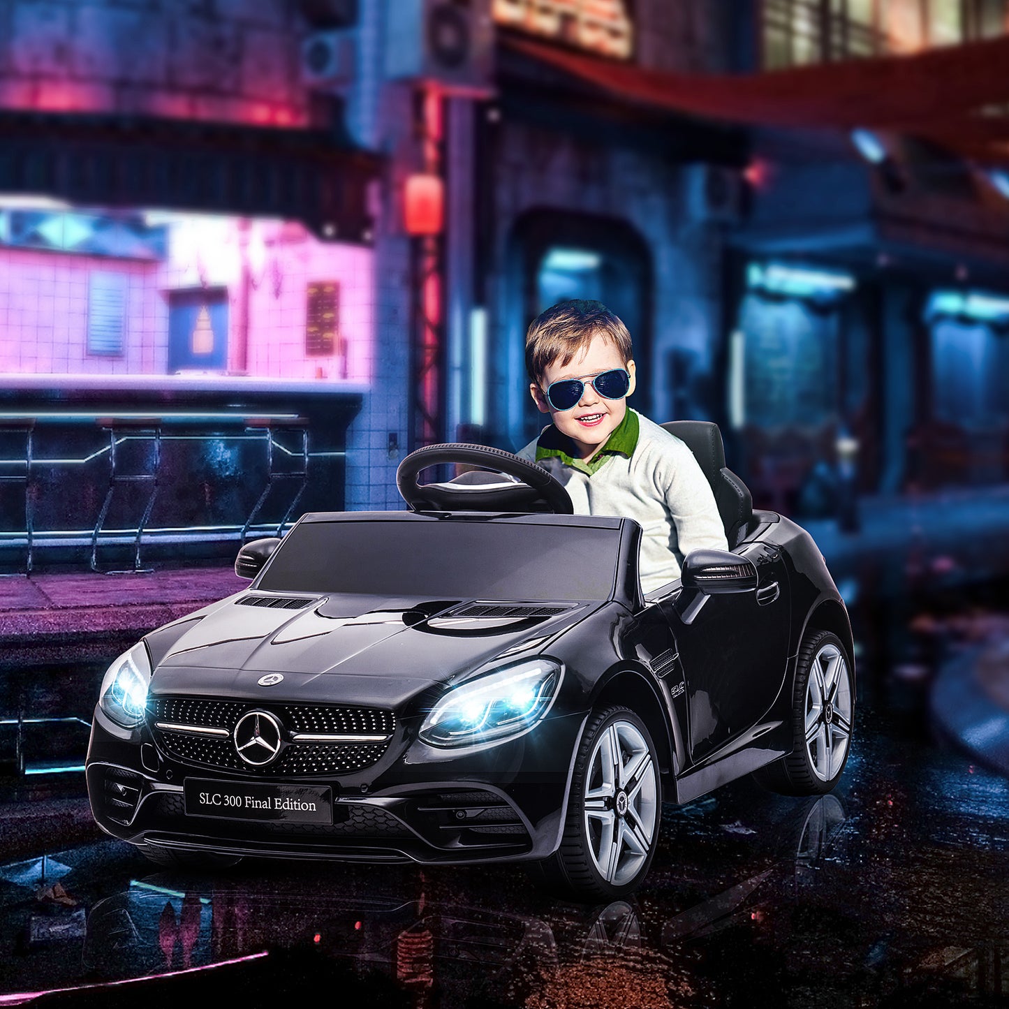 Benz SLC 300  Licensed 12V Kids Electric Ride On, with Music