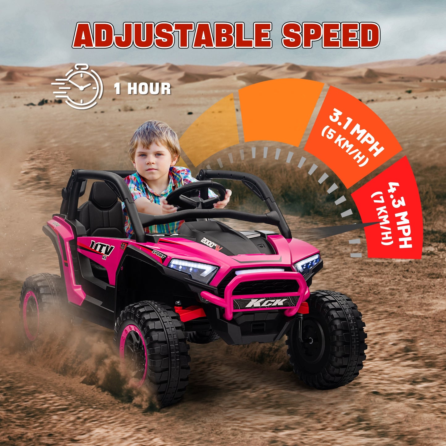 2 Seater 24V 7AH Ride on Truck