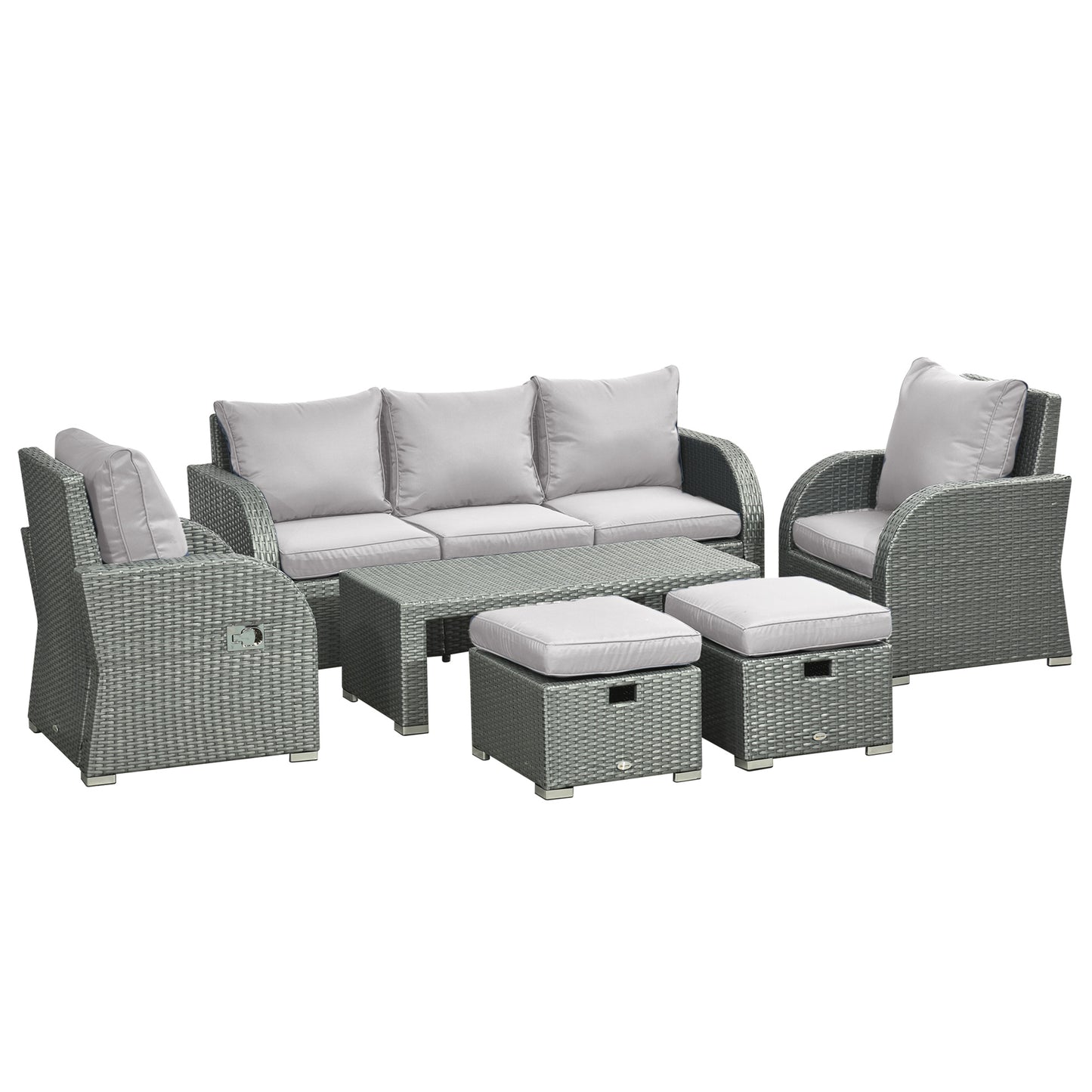 Six-piece Outdoor Rattan Dining Set