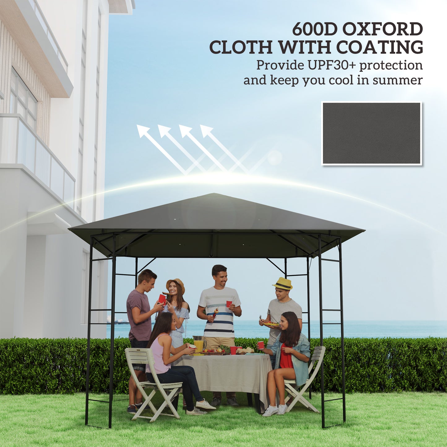 3 x 3(m) Gazebo Canopy Replacement Cover (1)