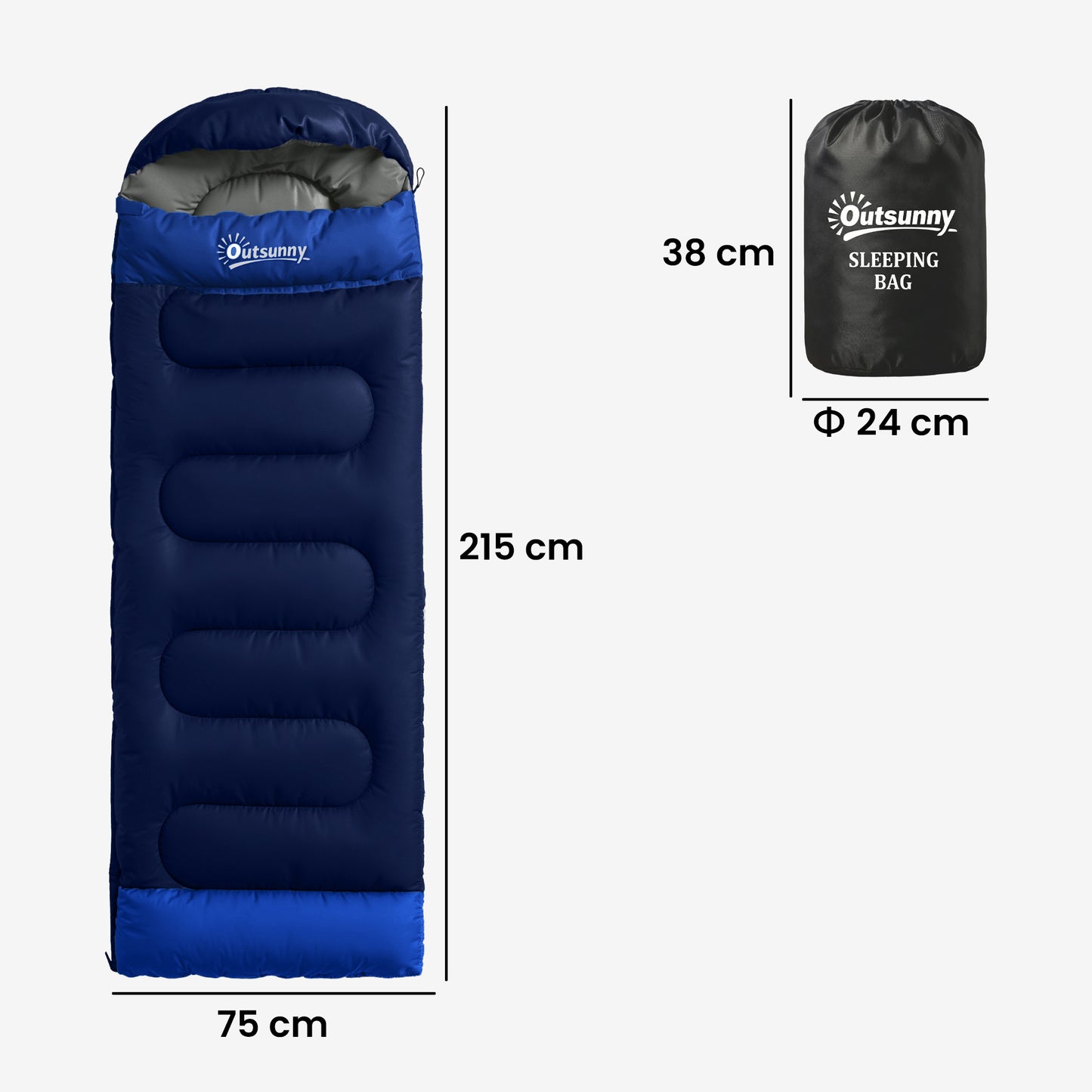 Sleeping Bag for Adults, Lightweight & Compact Sleeping Bag, 3 Seasons