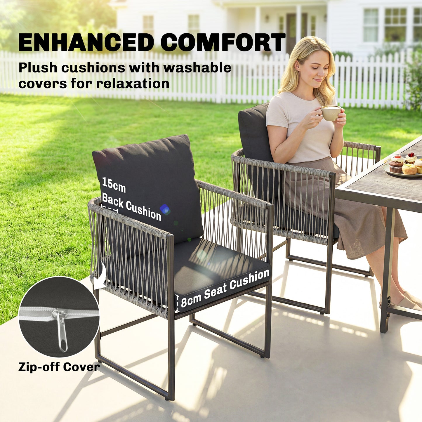 4-Seater Garden Dining Set
