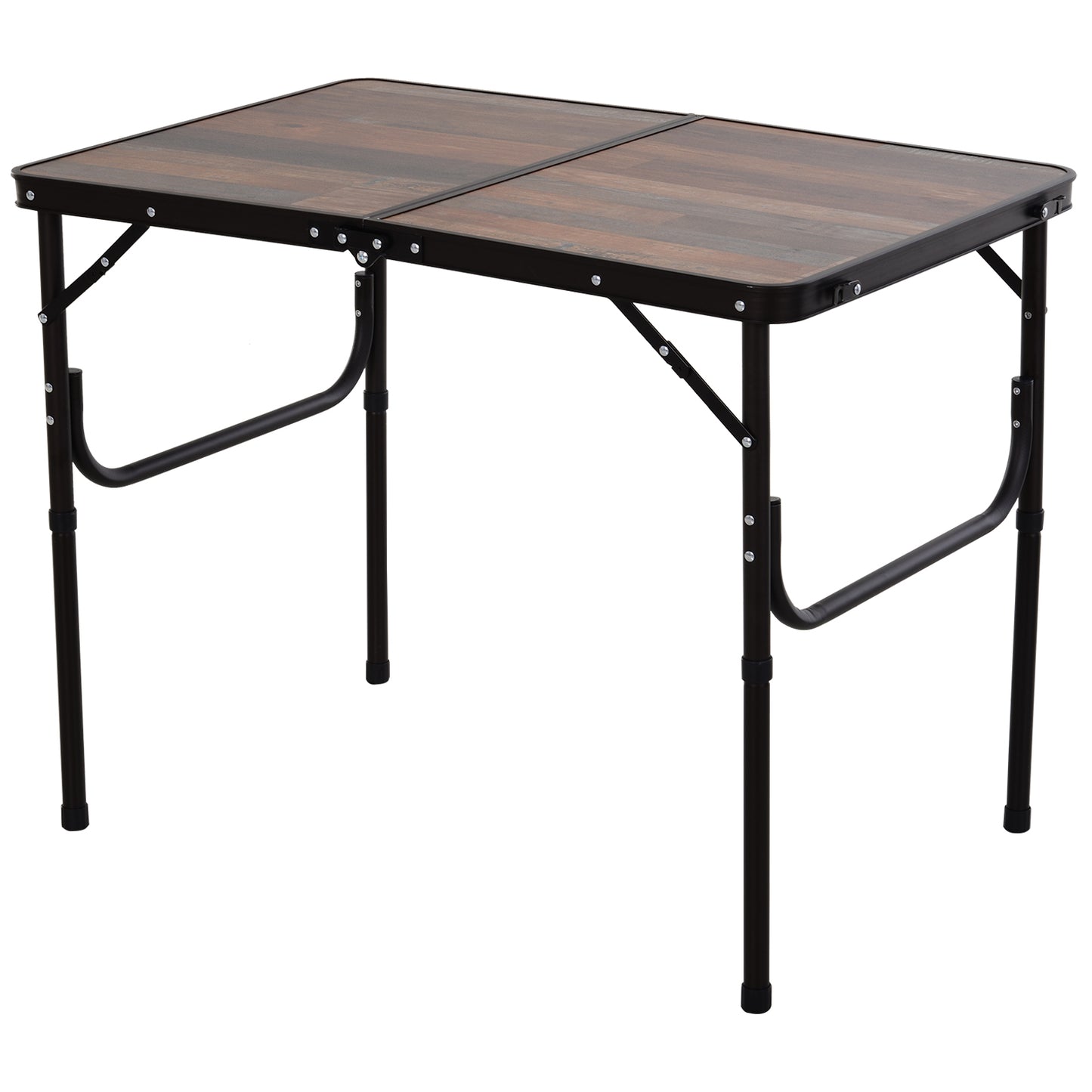 3ft Folding Camping Table Height Adjustable Aluminium Outdoor
