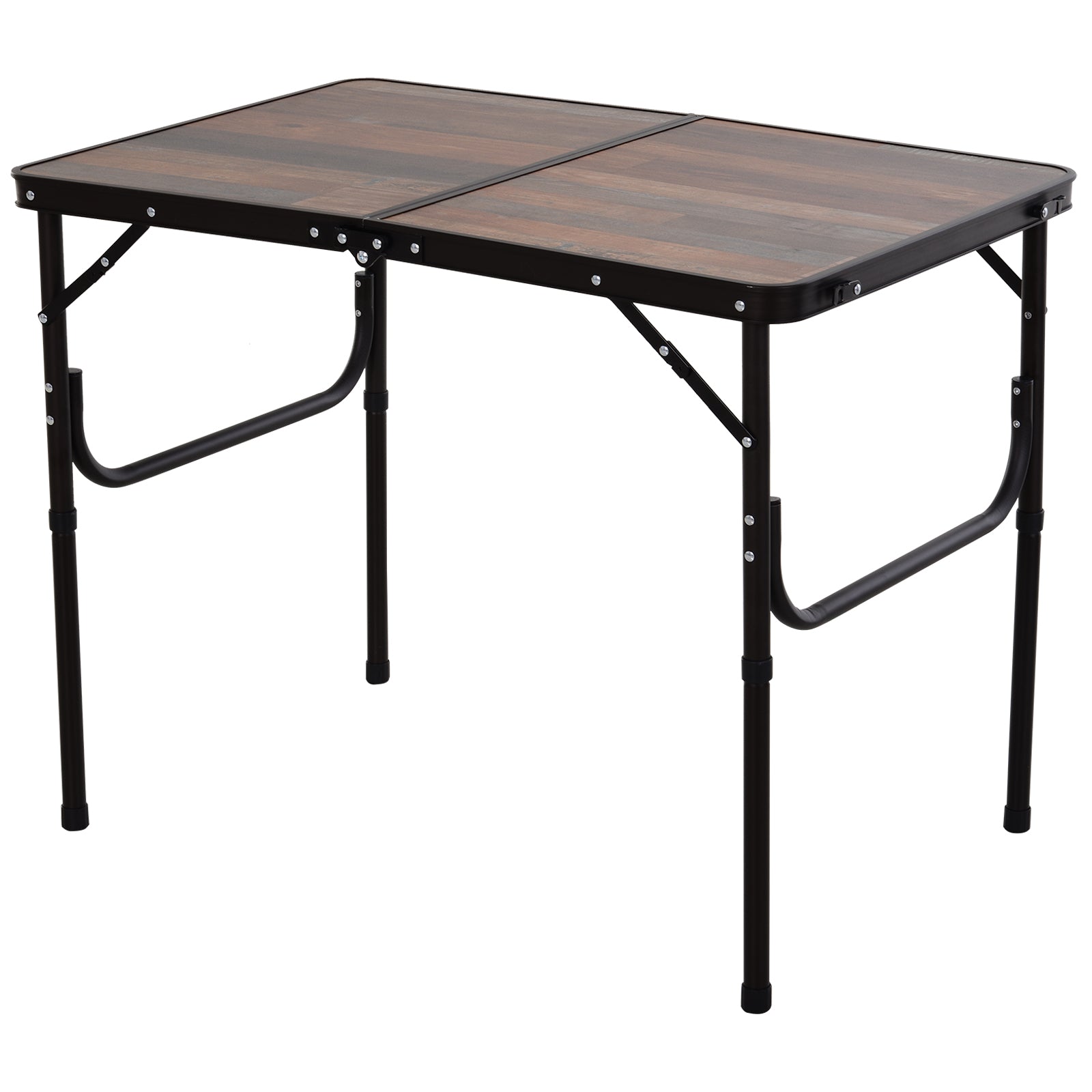 3ft Folding Camping Table Height Adjustable Aluminium Outdoor