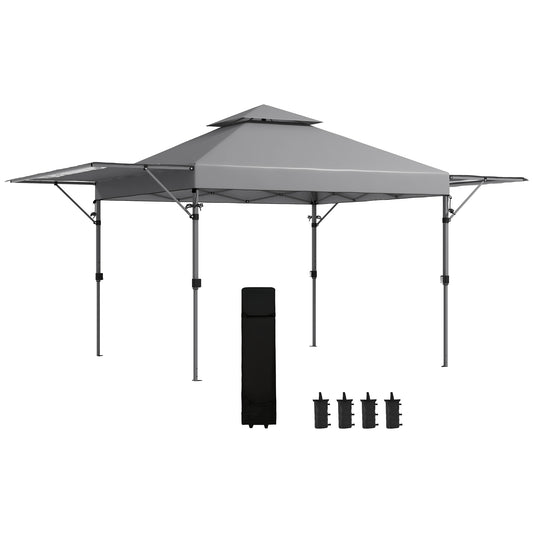 3 x 3m Height Adjustable Pop-Up Gazebo, with Accessories