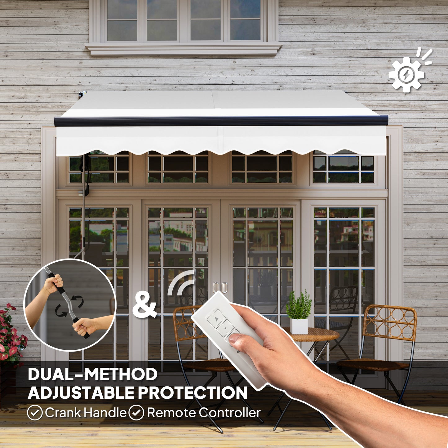 2.5 x 2m Electric Awning with Remote Controller