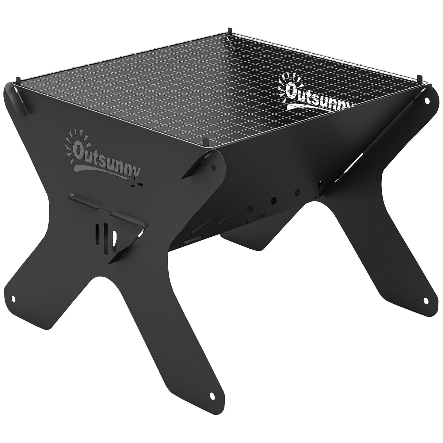 2-In-1 Portable BBQ Grill and Camping Fire Pit