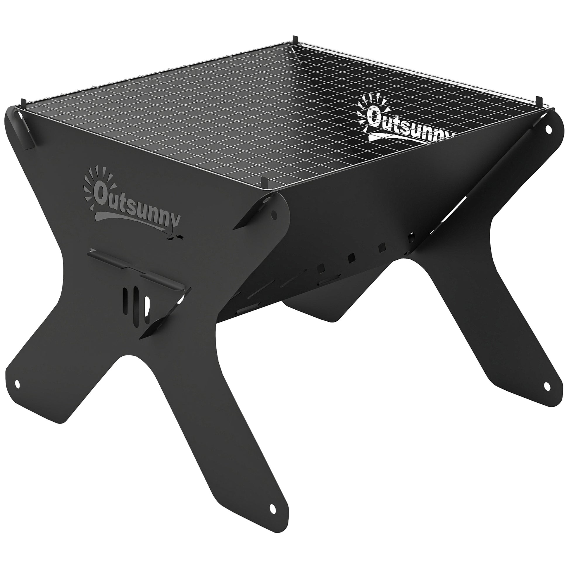 2-In-1 Portable BBQ Grill and Camping Fire Pit