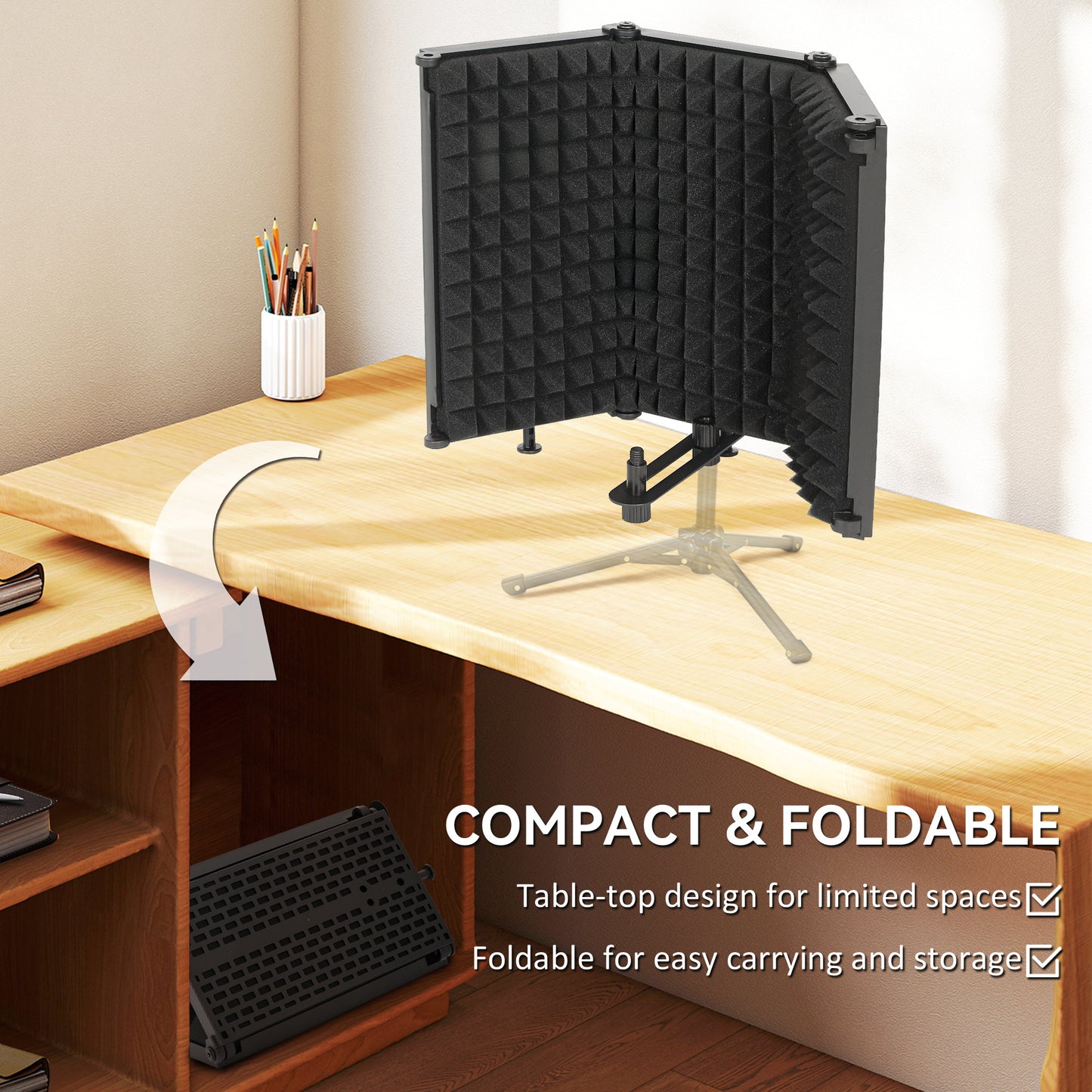 Studio Microphone Isolation Shield