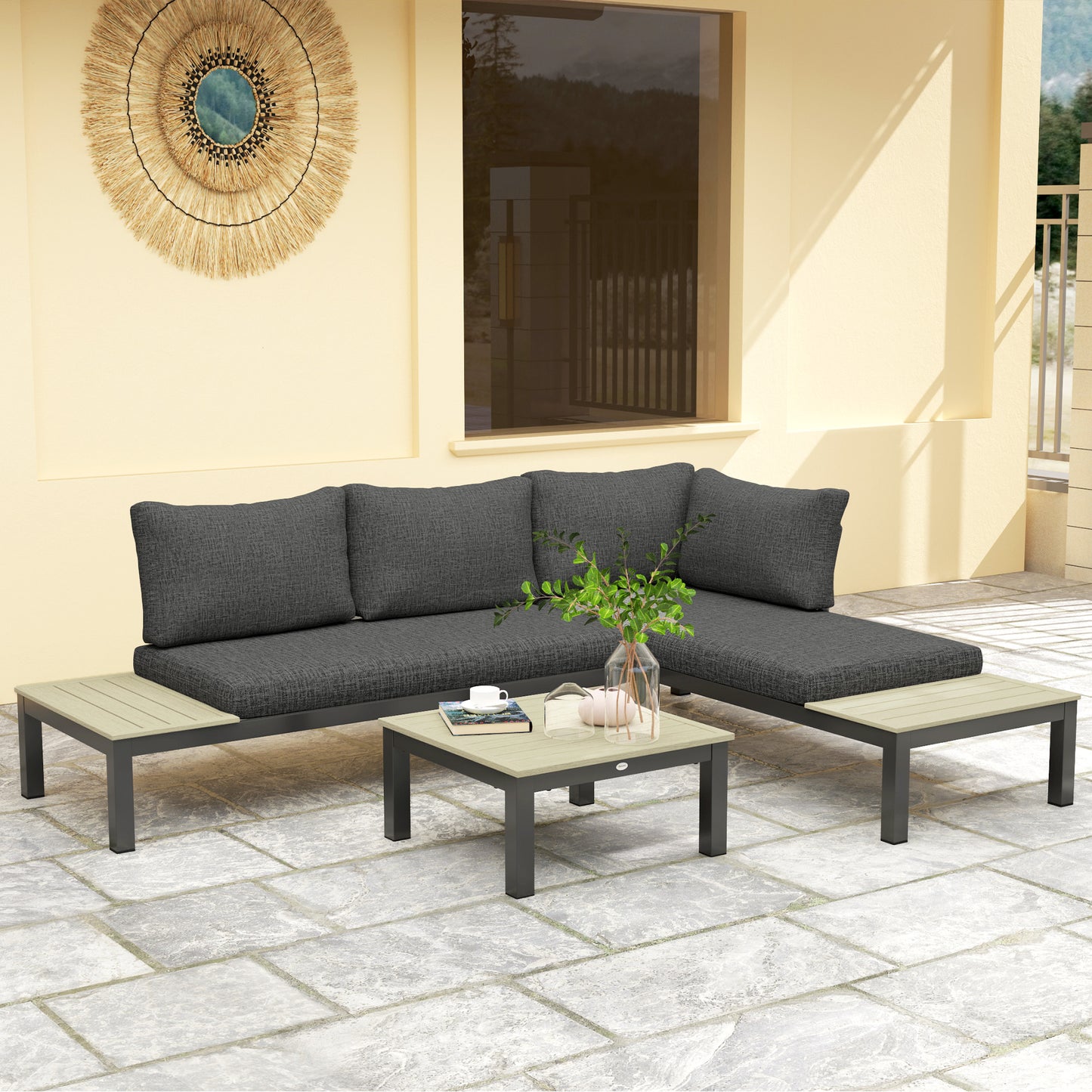 3 Pieces Garden Furniture Set