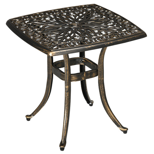 Outdoor Patio Side Table with 38mm Dia. Umbrella Hole