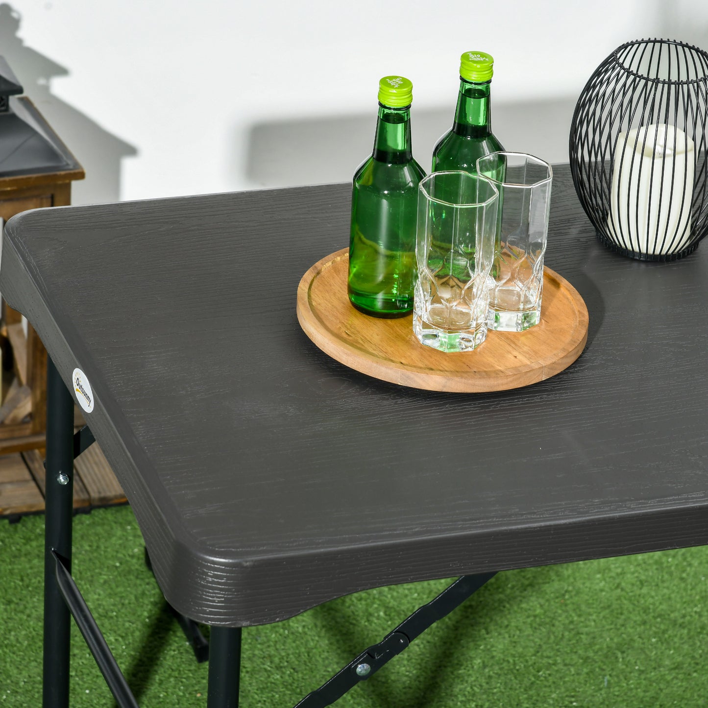 Folding Picnic Table with 2 Benches