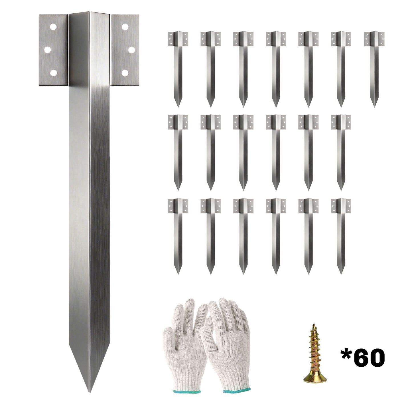 20 Pack Railway Sleeper Brackets