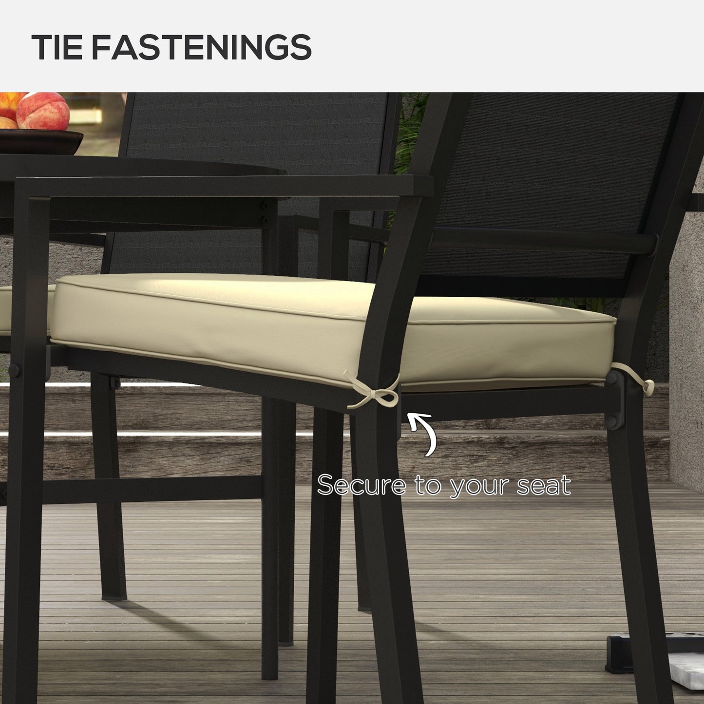 4-Piece Seat Cushions Pillow Replacement