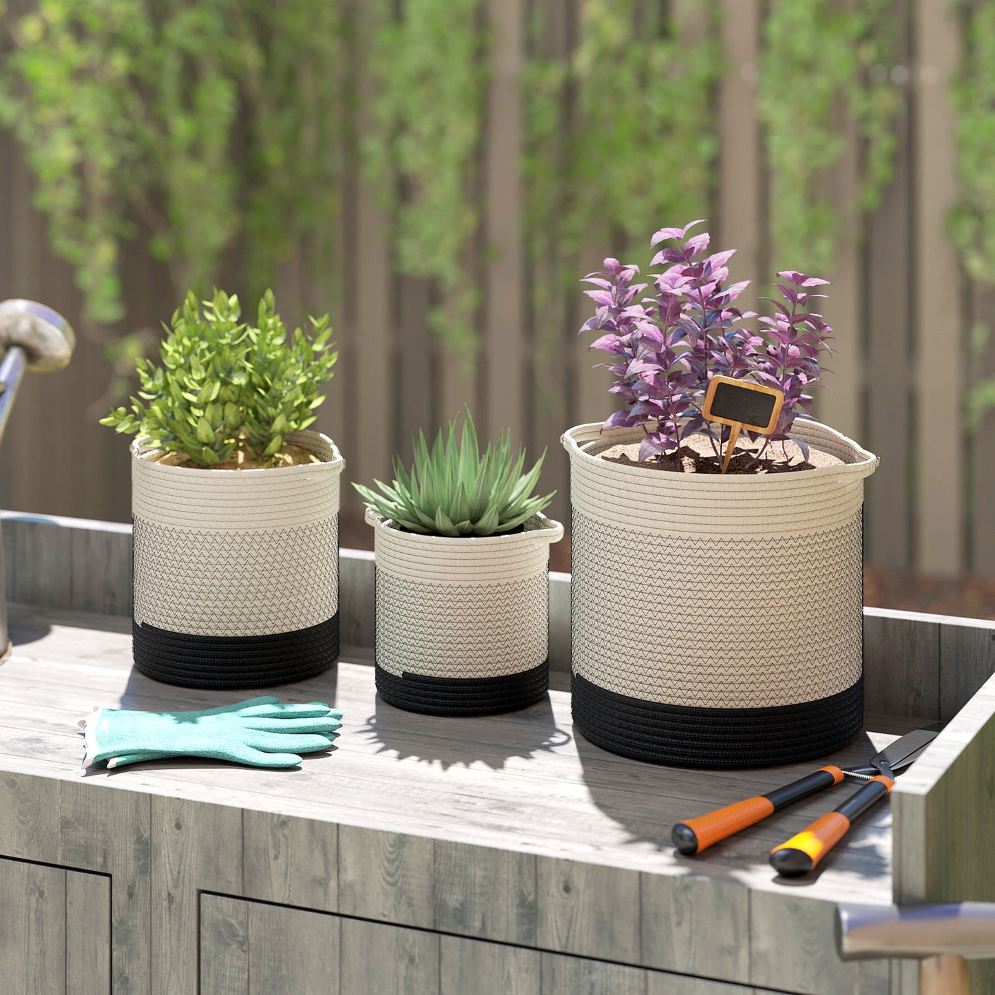 Plant Pots Handwoven Cotton Indoor Planters