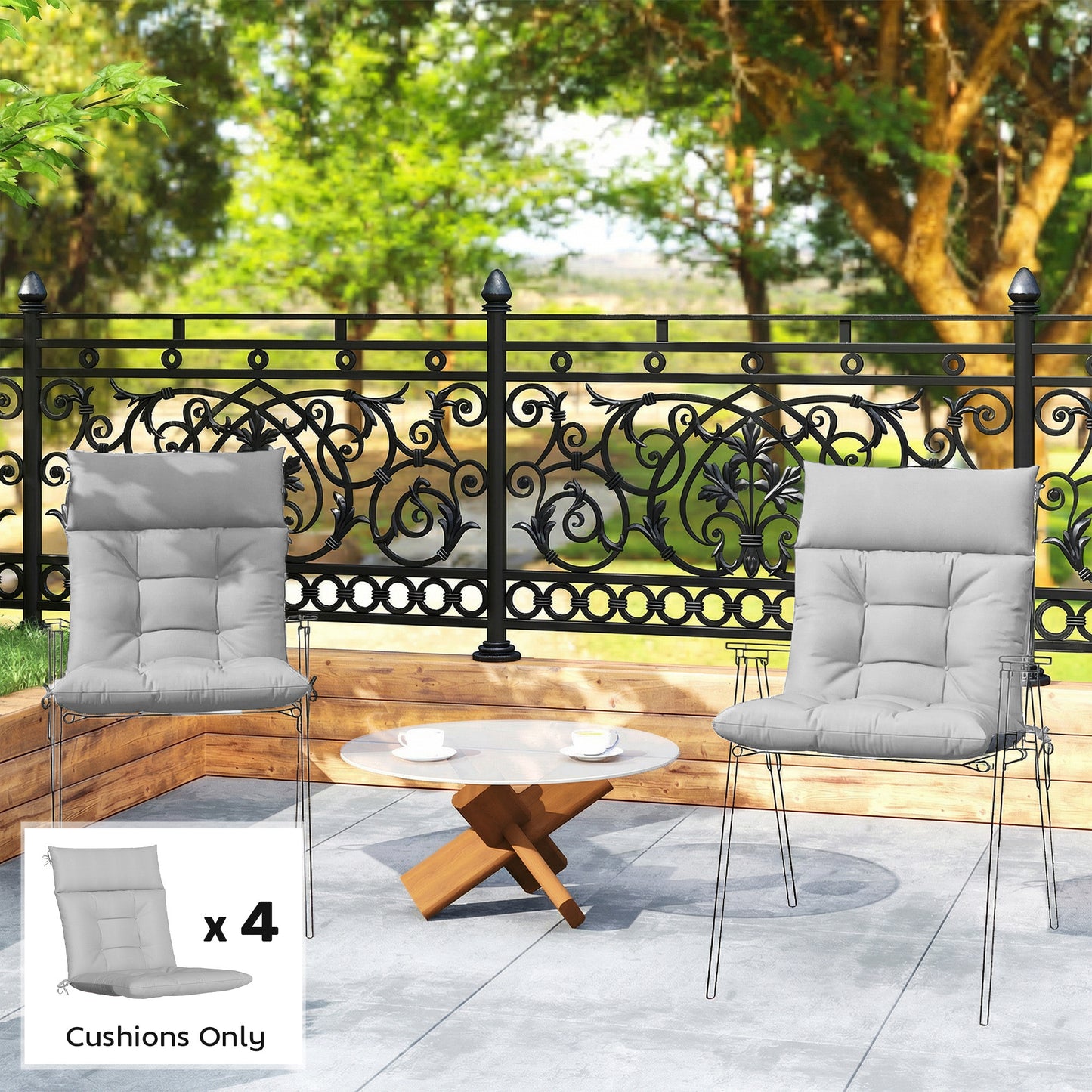 Patio Chair Cushions Set of 4