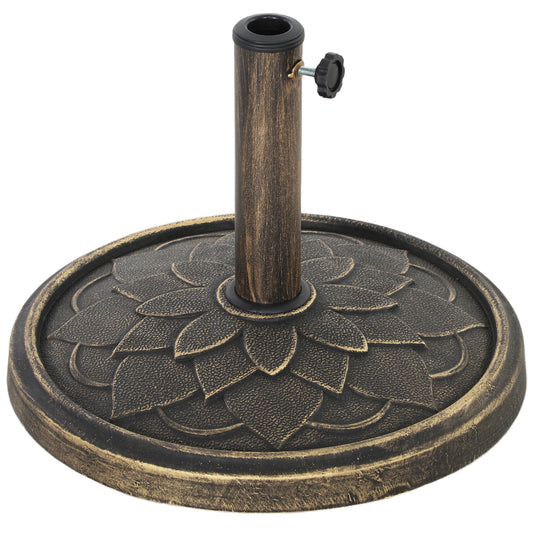 12kg Resin Garden Parasol Base, Round Umbrella Base