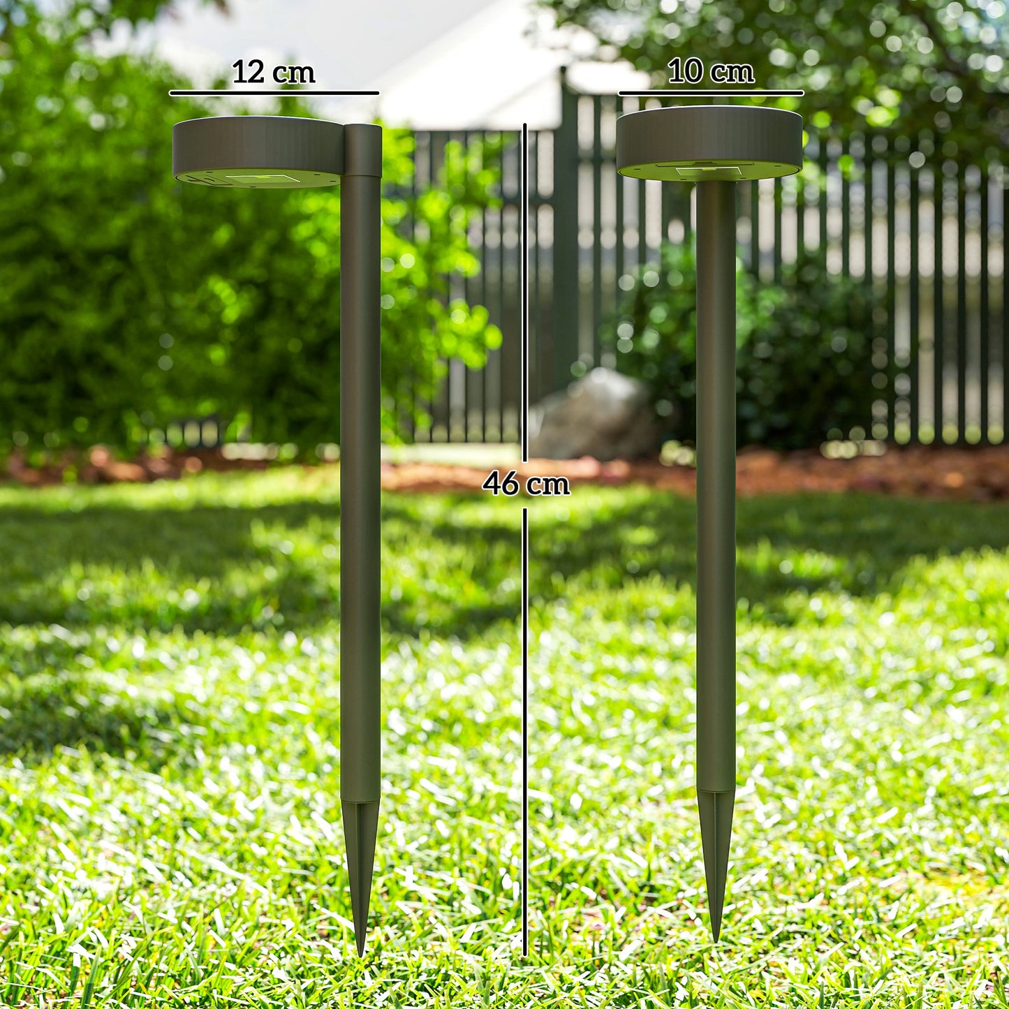 Solar Lights Outdoor Garden Stake 8 Pack Pathway Lighting