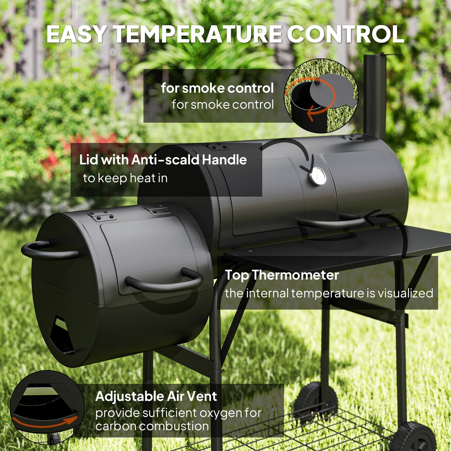 Barbecue Grill Portable Outdoor Charcoal BBQ Grill