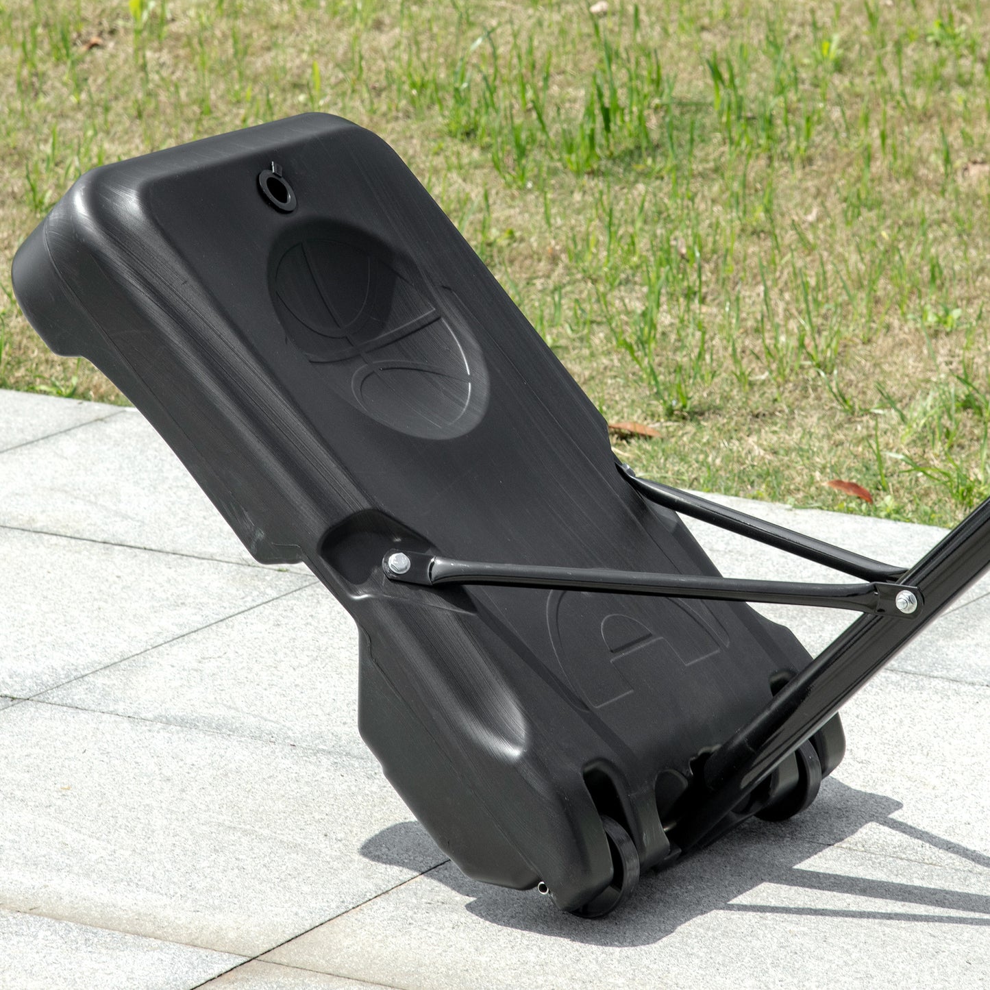 Adjustable Basketball Hoop and Stand, with Wheels and Weight Base