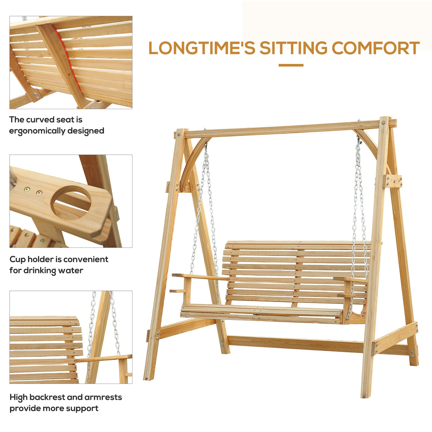 2 Seater Garden Swing Seat