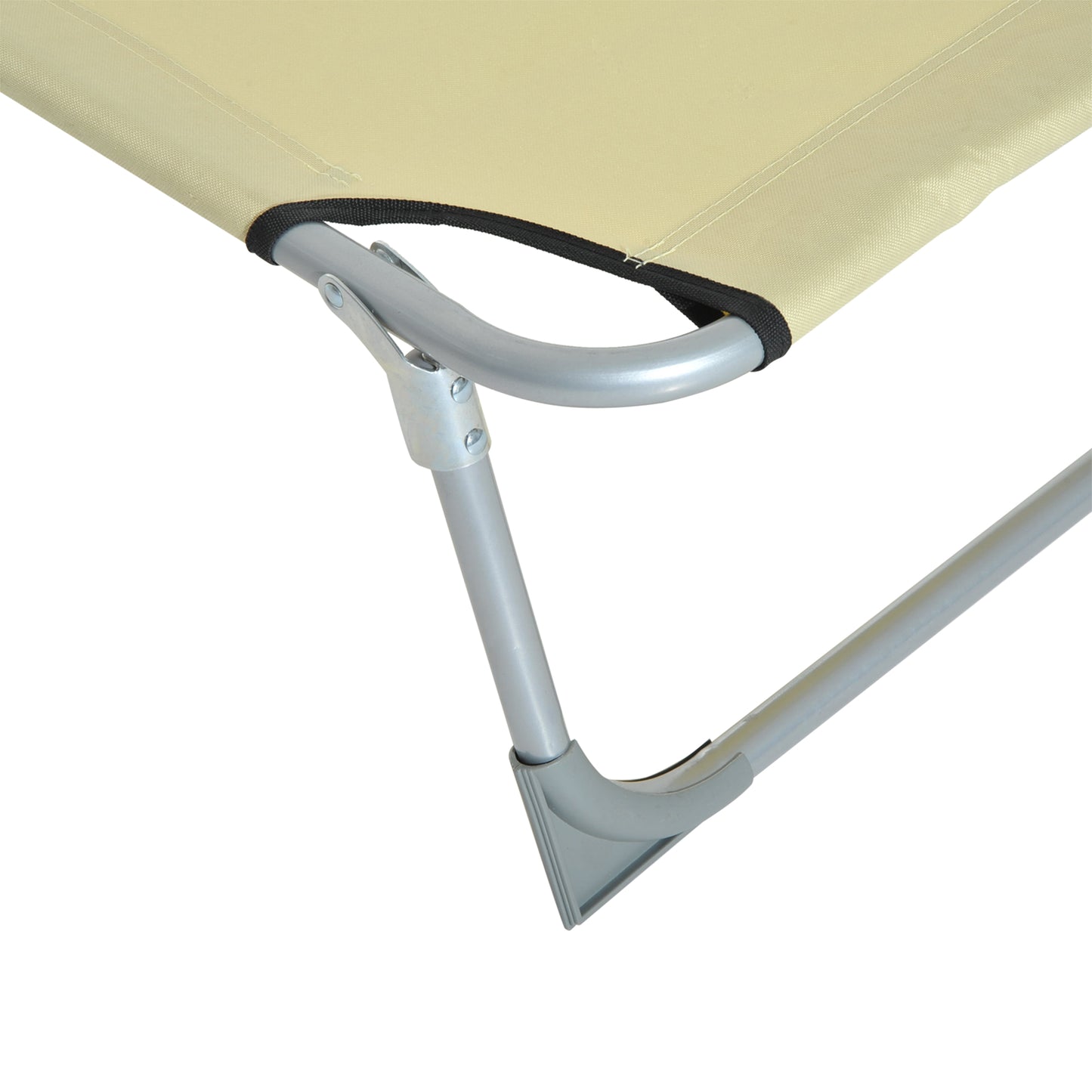 Reclining Sun Lounger Chair Folding Camping Bed