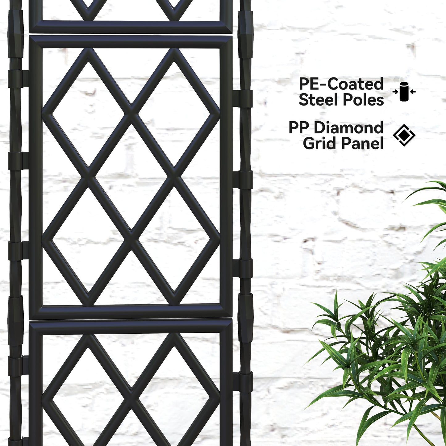 Foldable Garden Trellis, Lattice Climbing Support Trellis for Garden