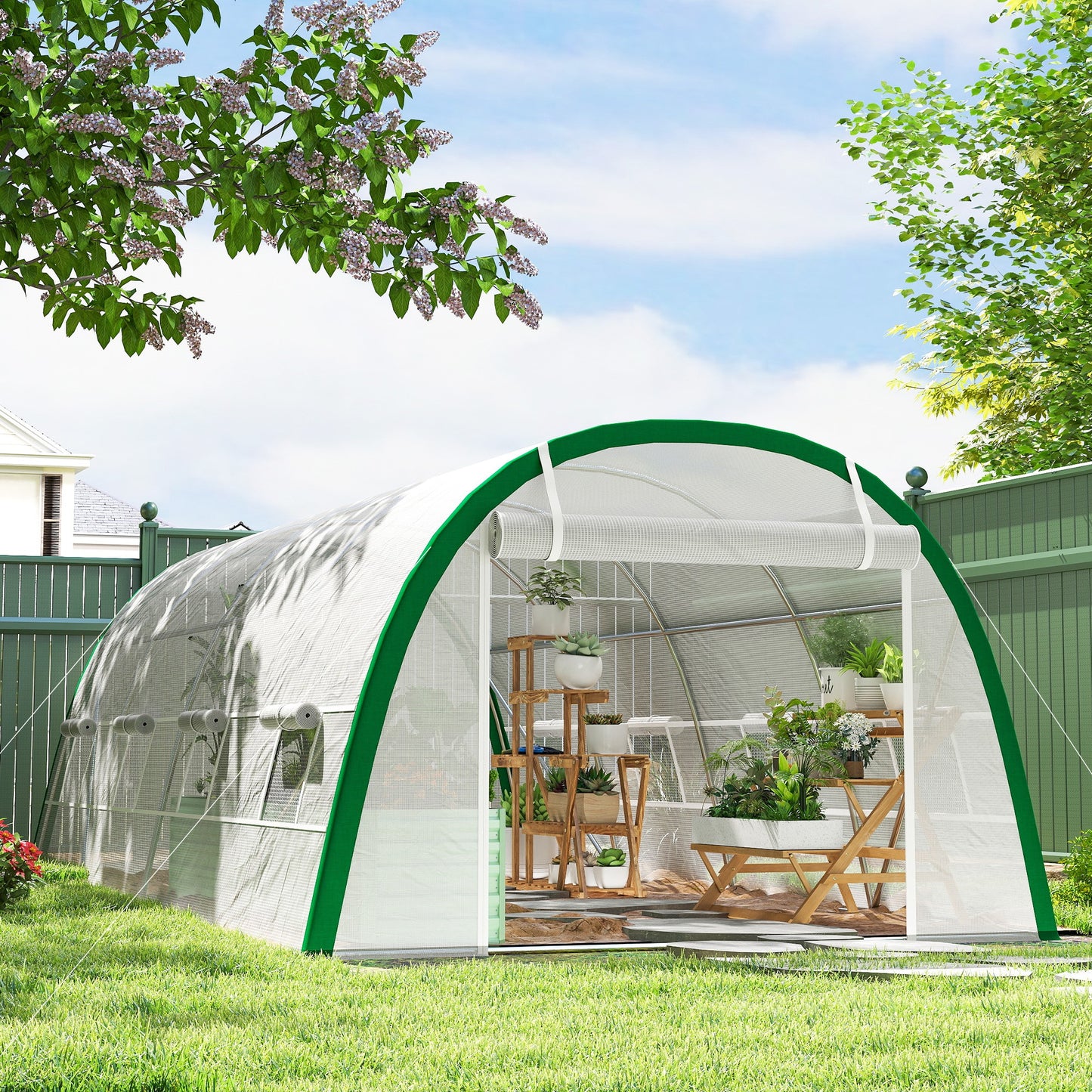 Walk-in Polytunnel Greenhouse Tunnel Warm House Tent