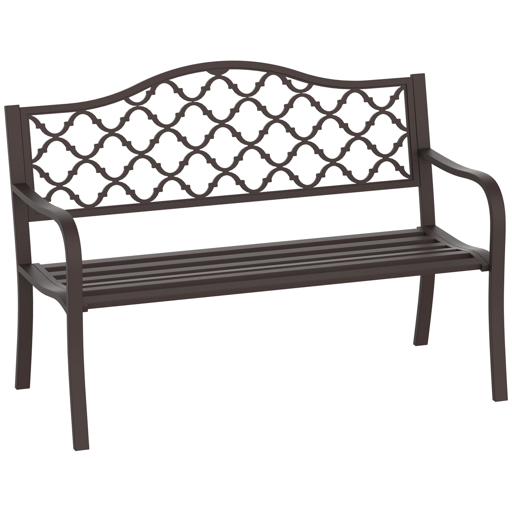 Antique Style Outdoor Cast Iron Front Porch Bench Path Chair Seat