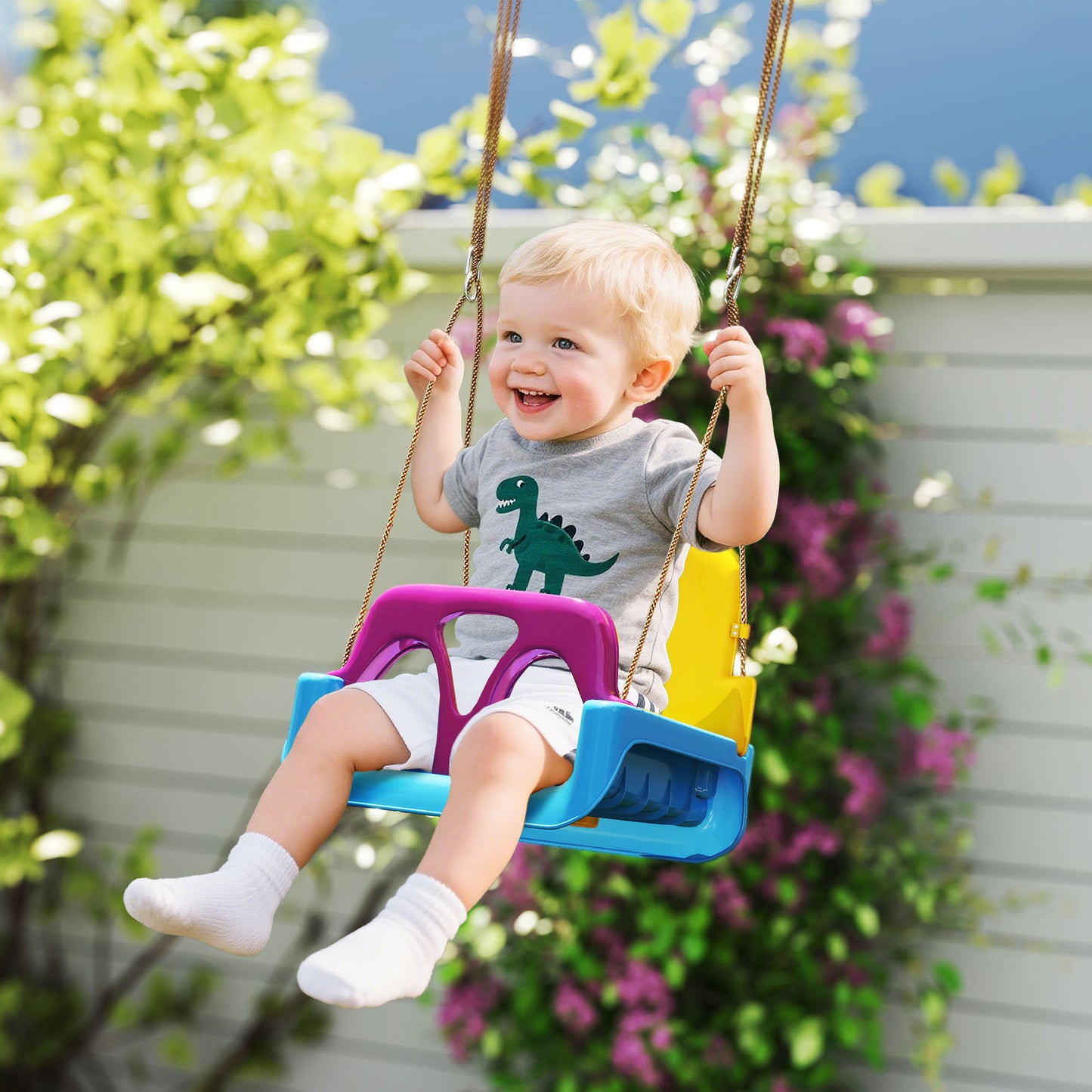 3 in 1 Detachable Kids Swing Seat with Seatbelt