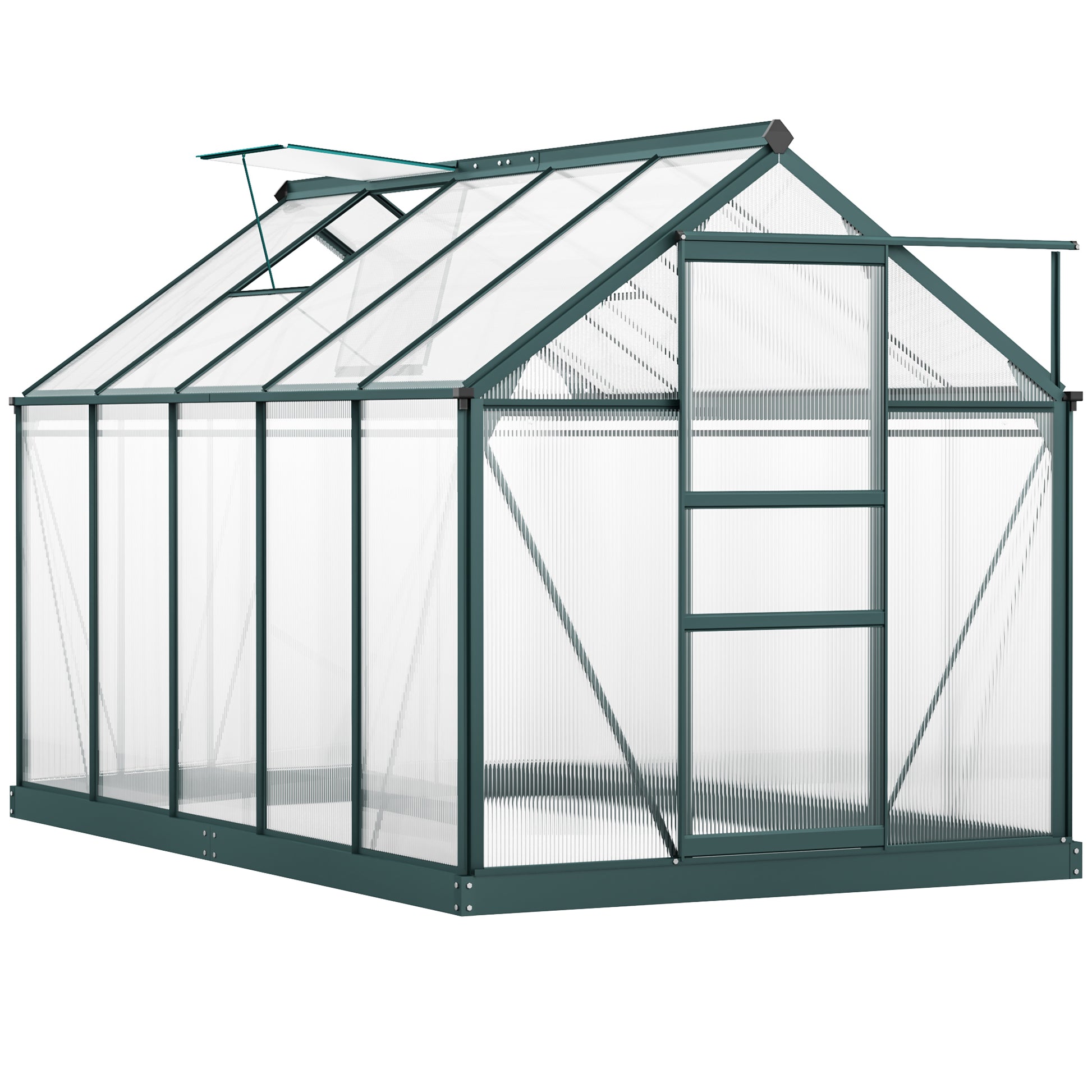 6 x 10ft Polycarbonate Greenhouse