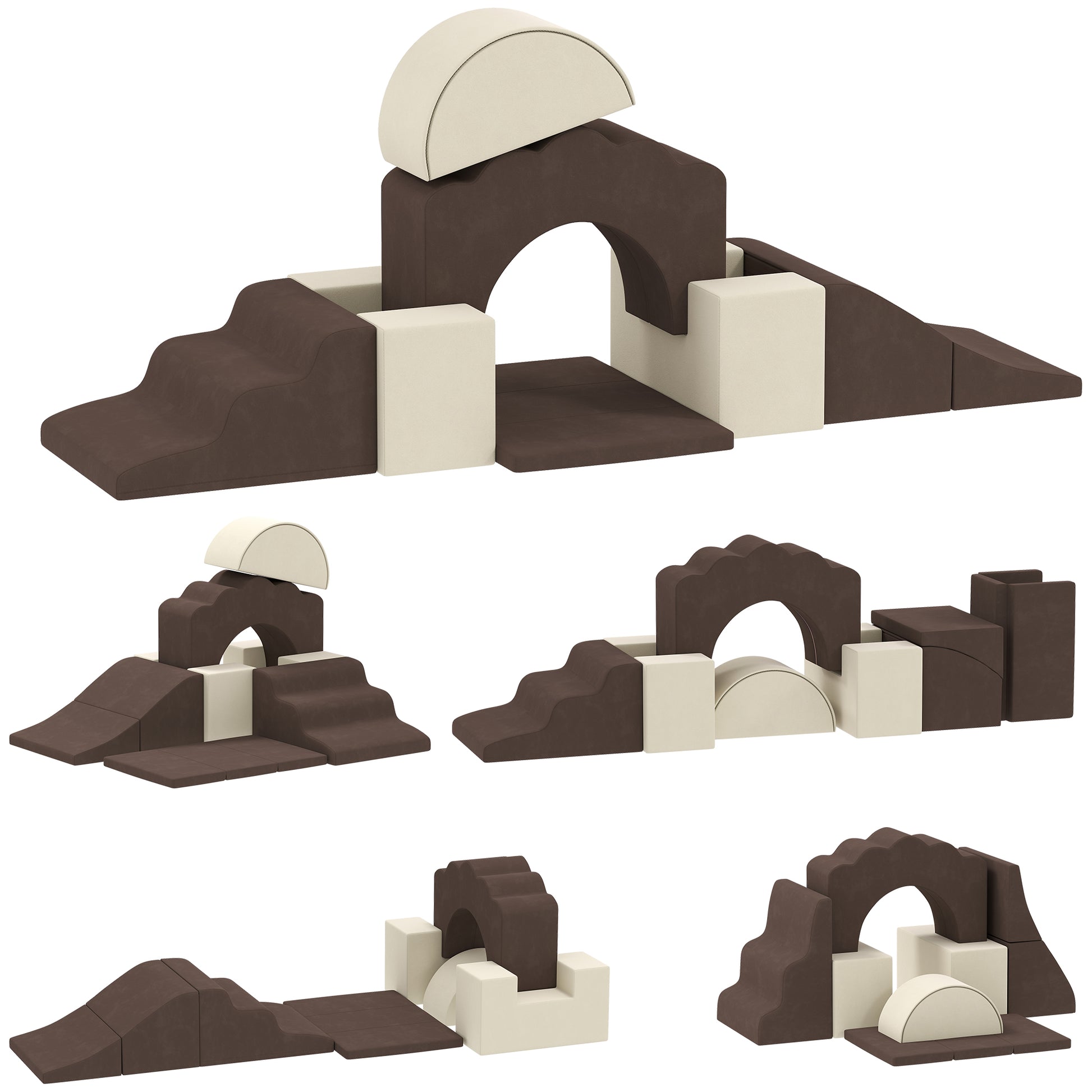 7 Piece Kids Soft Play Set with Detachable Cover