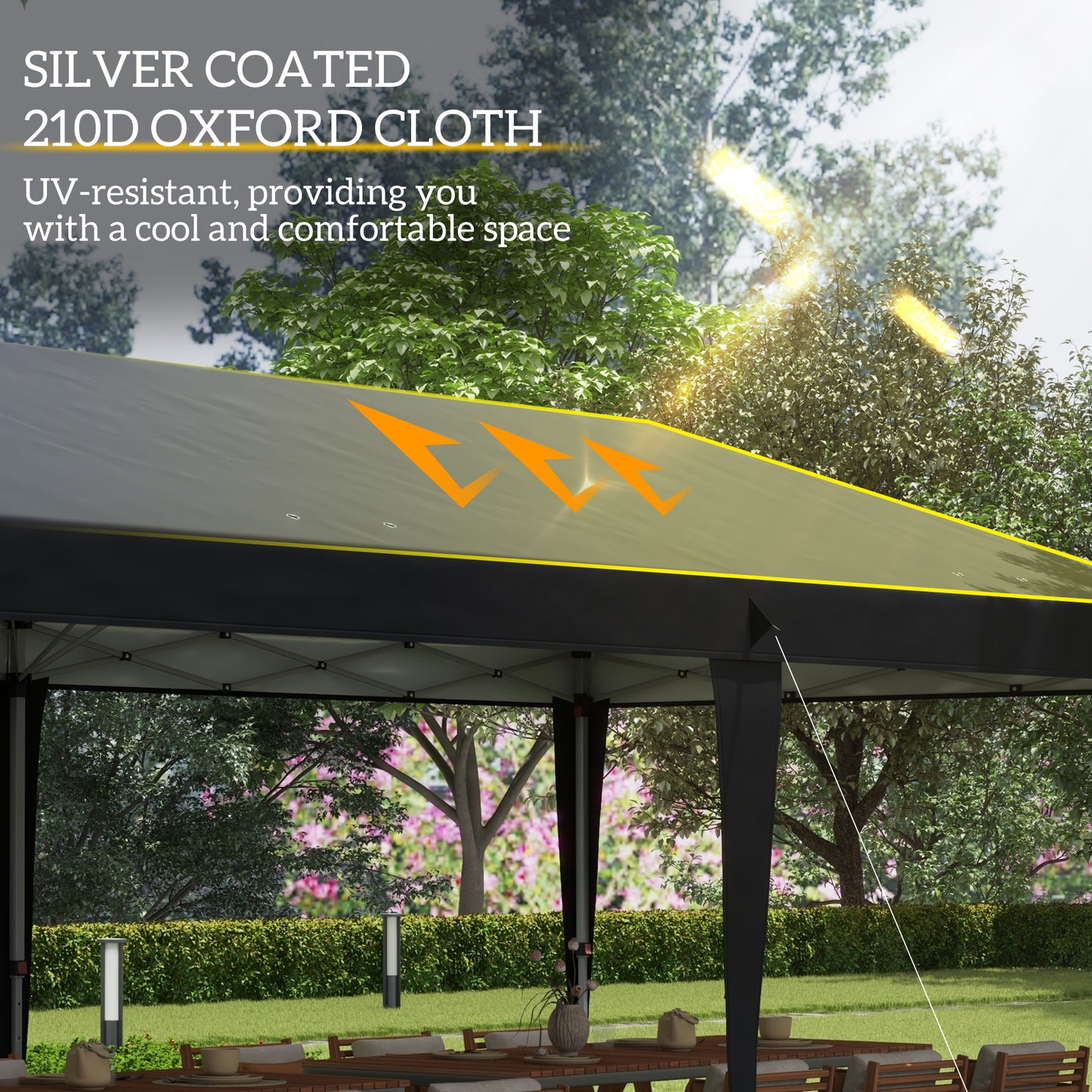 Pop Up Gazebo 3 x 6m, Foldable Canopy Tent