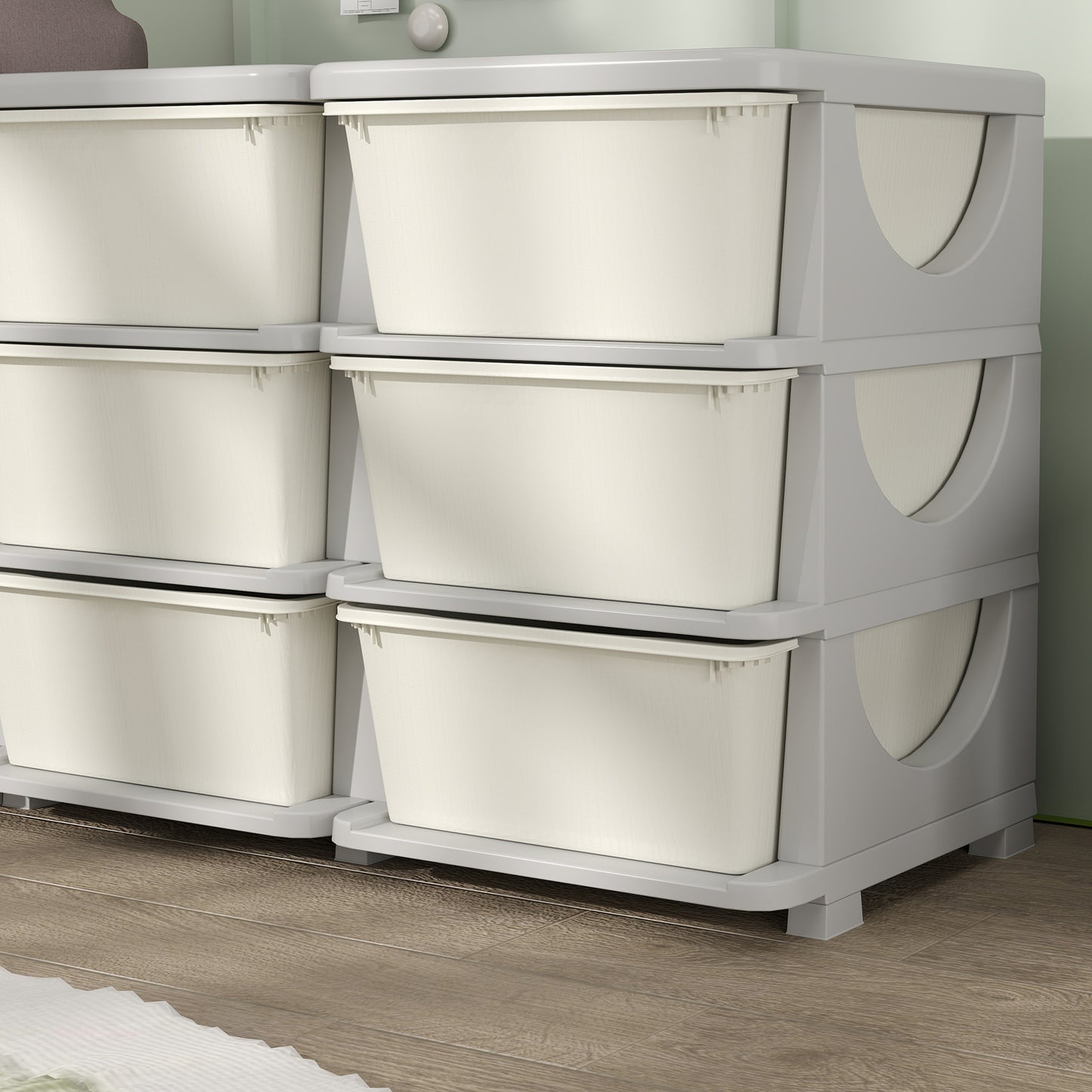 Kids Storage Unit, with Nine Drawers