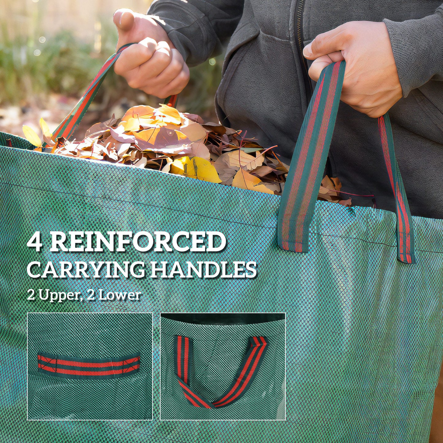 Garden Waste Bags, 300L x 3 Heavy Duty Garden Bags