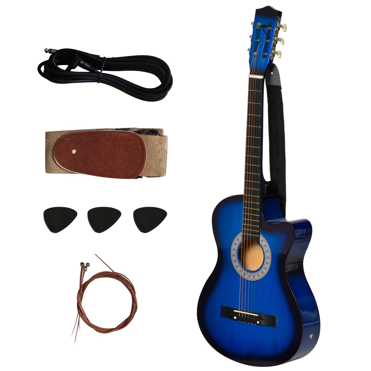 38 Inch Full Size Acoustic Electric Guitar