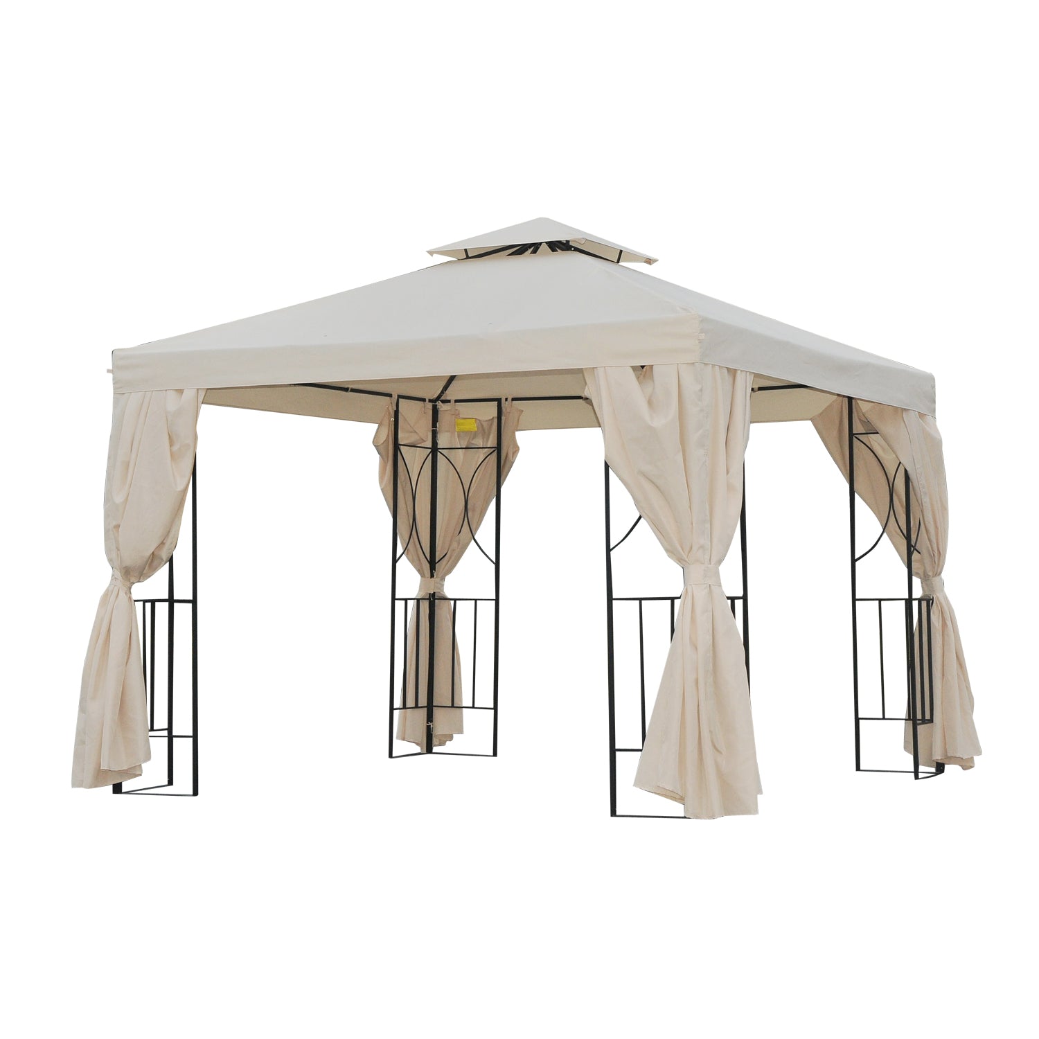 3 x 3 m Garden Gazebo Double Roof Marquee Patio Wedding Party Tent (1)