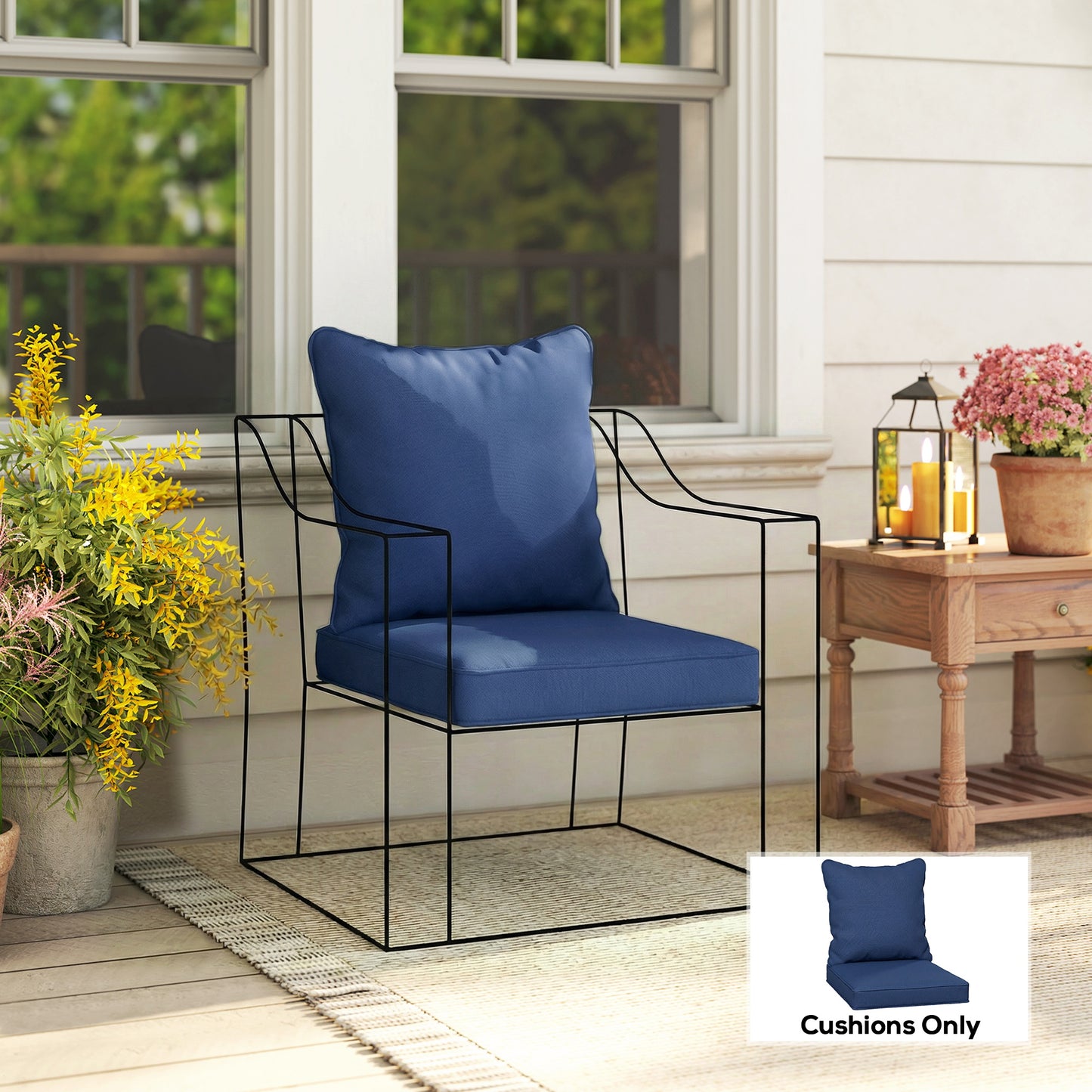 Seat and Back Padded Cushion Set, CUSHION ONLY