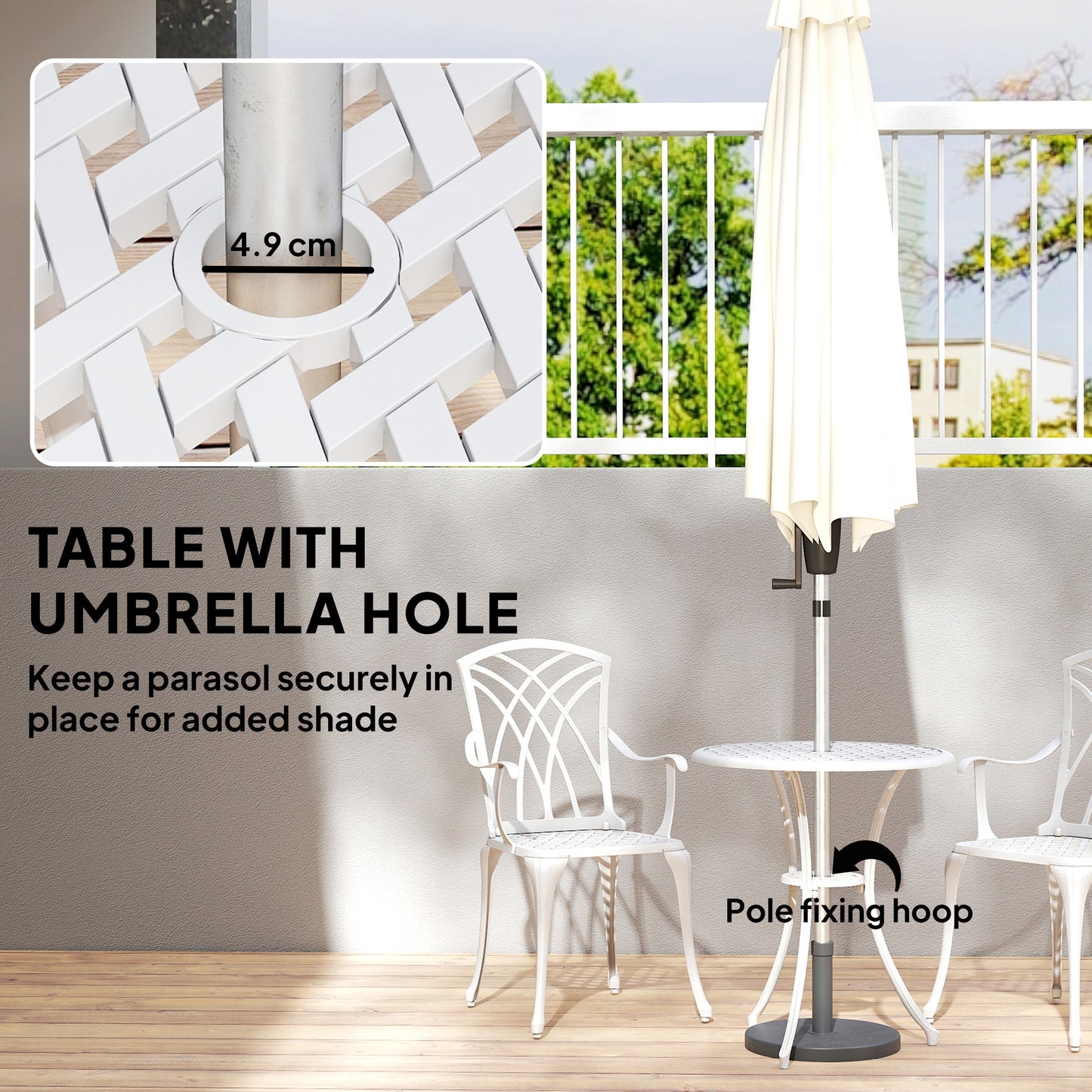 3 Pieces Garden Bistro Set