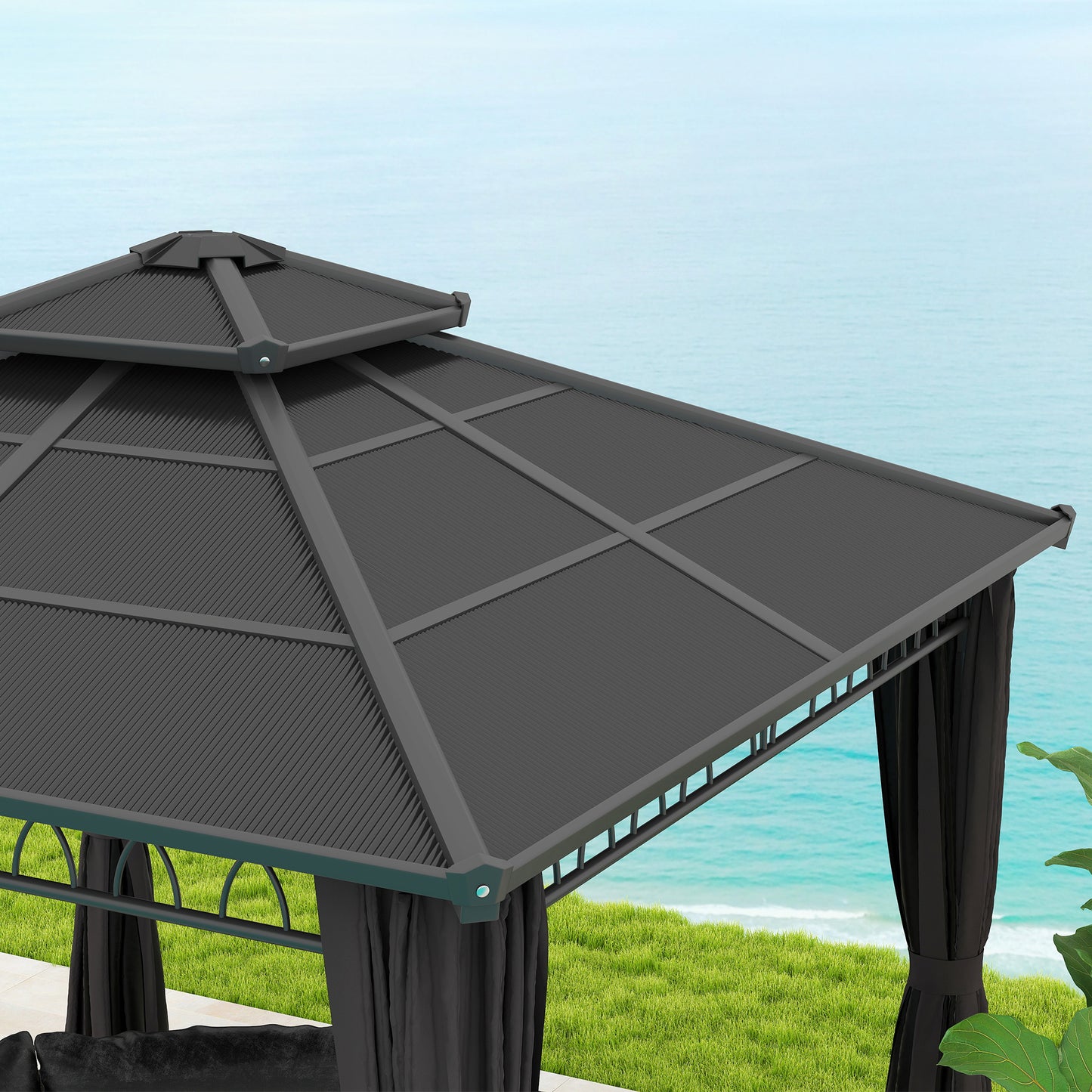 3 x 3 (m) Outdoor Polycarbonate Gazebo