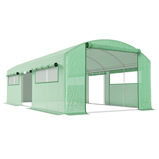 19 x 9.8ft Walk-In Polytunnel Greenhouse
