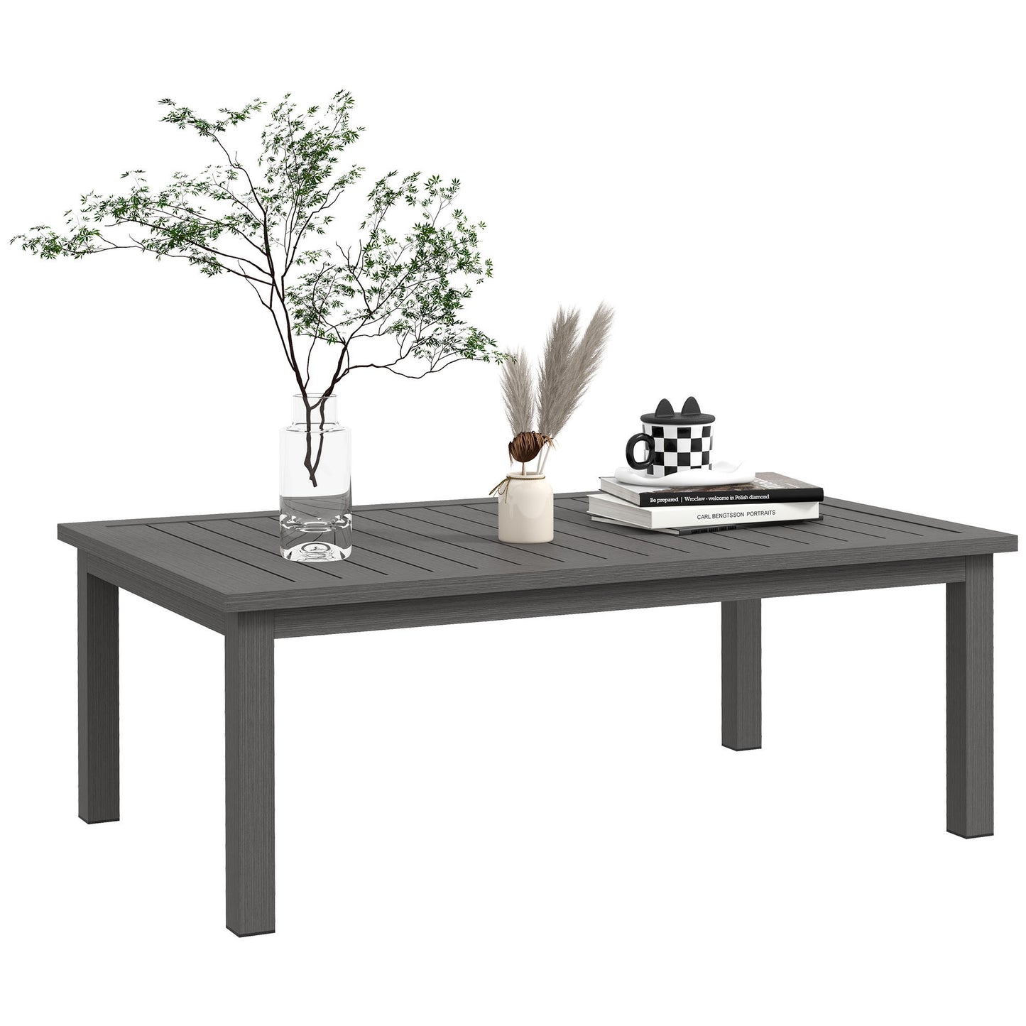 100cm x 60cm Aluminium Outdoor Coffee Table
