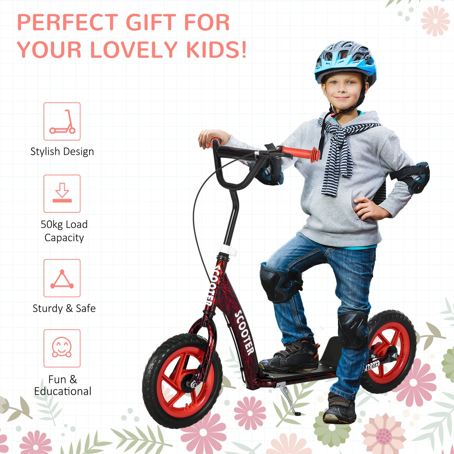 Kids Scooter with Adjustable Handlebar