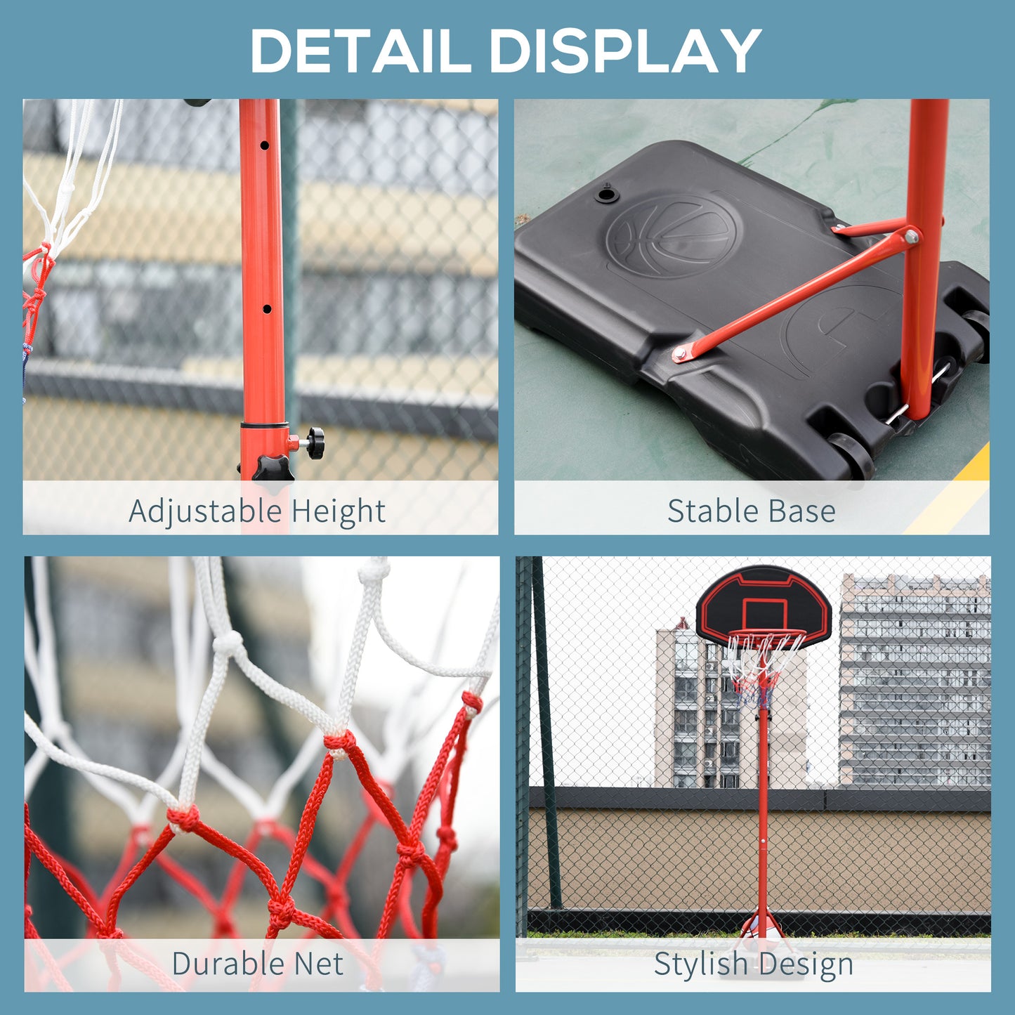 Basketball Hoop Outdoor, Portable Basketball Hoop and Stand