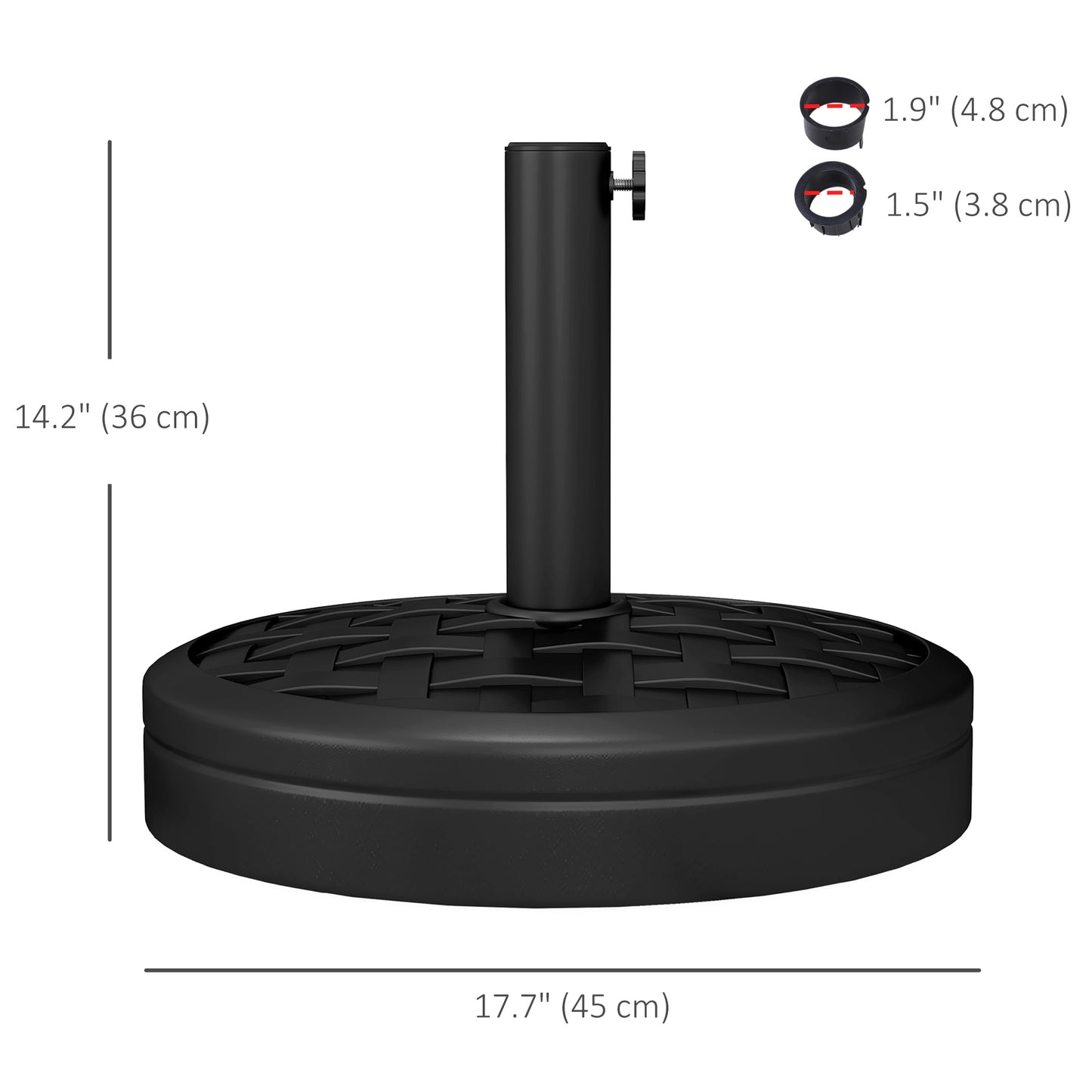 18kg Concrete Umbrella Parasol Base